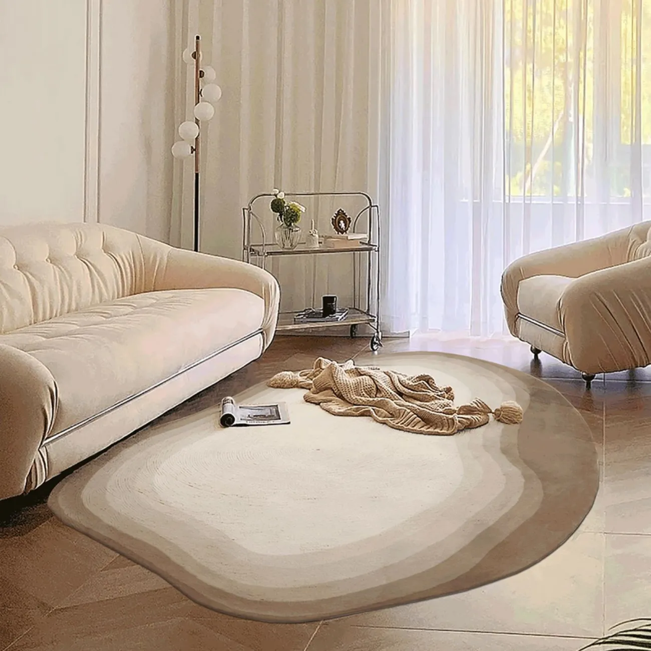 Удобный ковёр ART Design ручной работы из шерсти KV39240-32