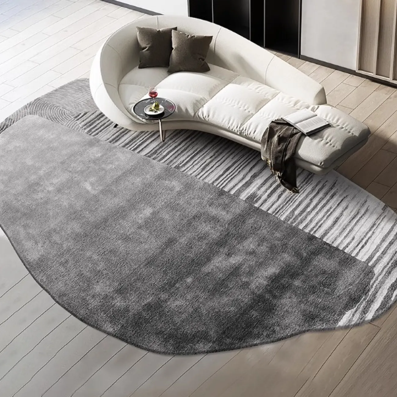 Оригинальный ковёр ART Design ручной работы из шерсти или мононити KV39241-32