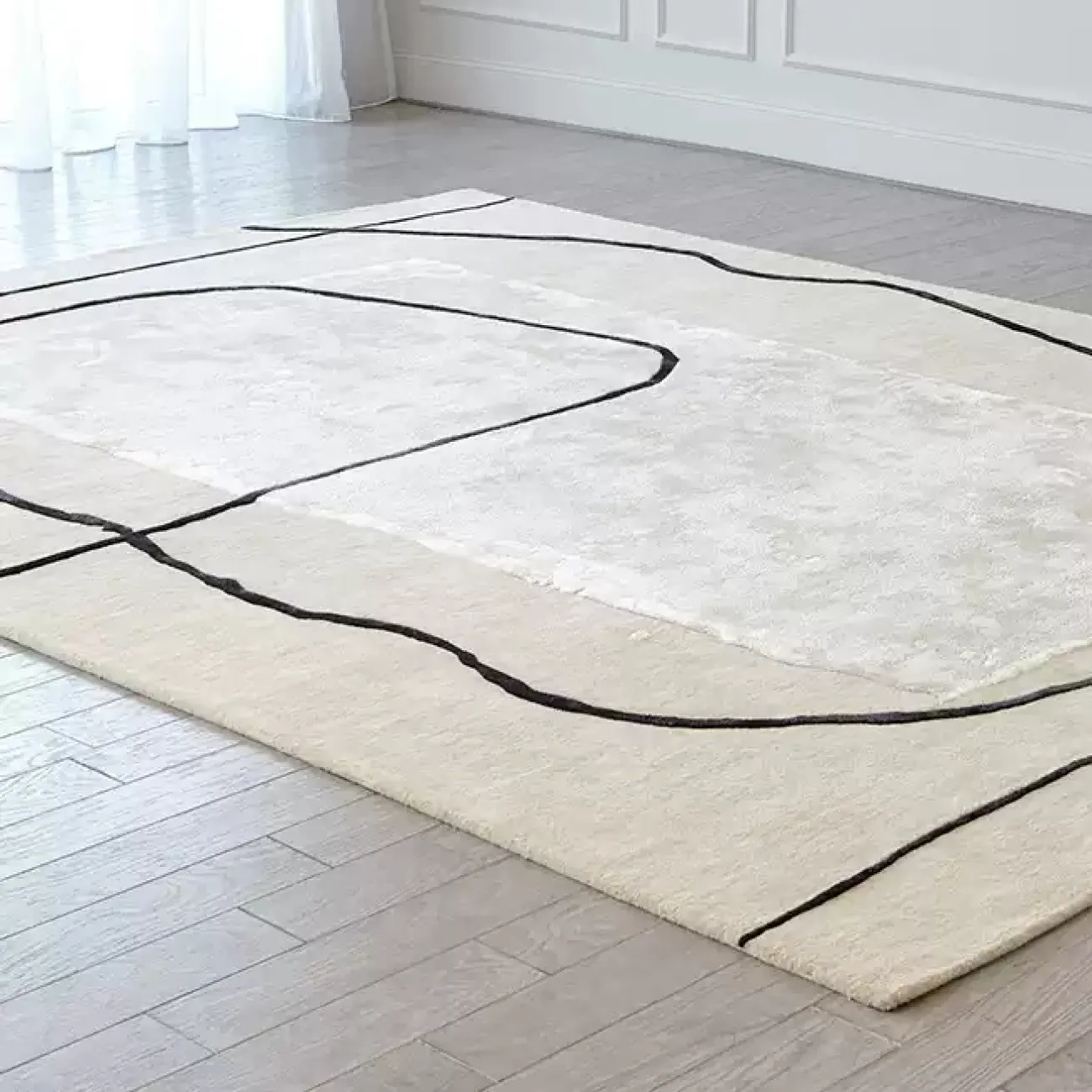 Абстрактный ковёр ART Design ручной работы из шерсти KV39242-32