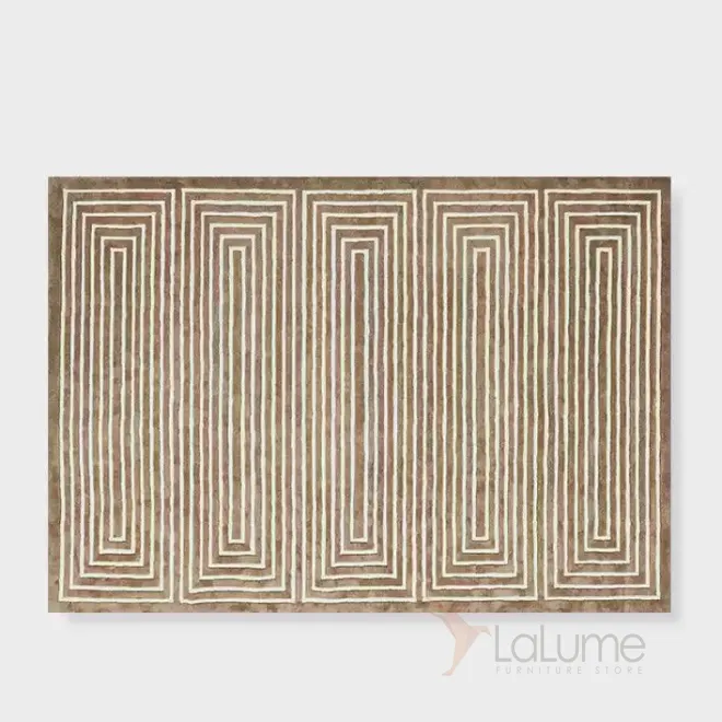 Геометричный ковёр ART Design ручной работы из шерсти KV39243-32