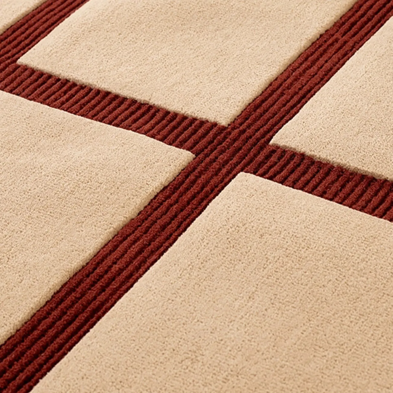 Геометричный ковёр ART Design ручной работы из мононити KV39245-32