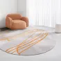 Круглый ковёр ART Design ручной работы из шерсти KV39251-32