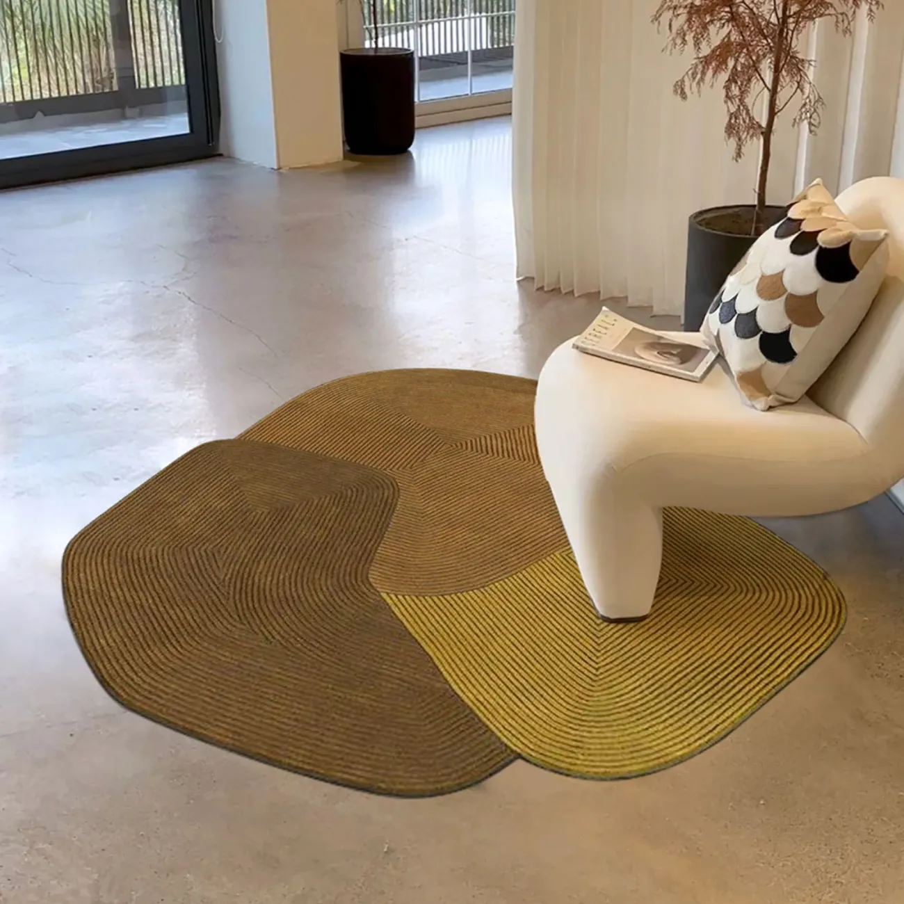 Оригинальный ковёр ART Design ручной работы из шерсти KV39252-32