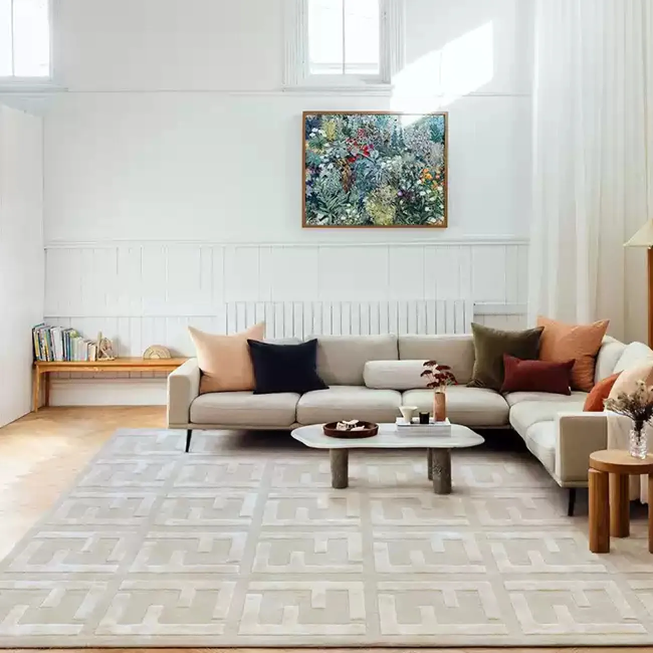 Роскошный ковёр ART Design из акрила KV39253-32