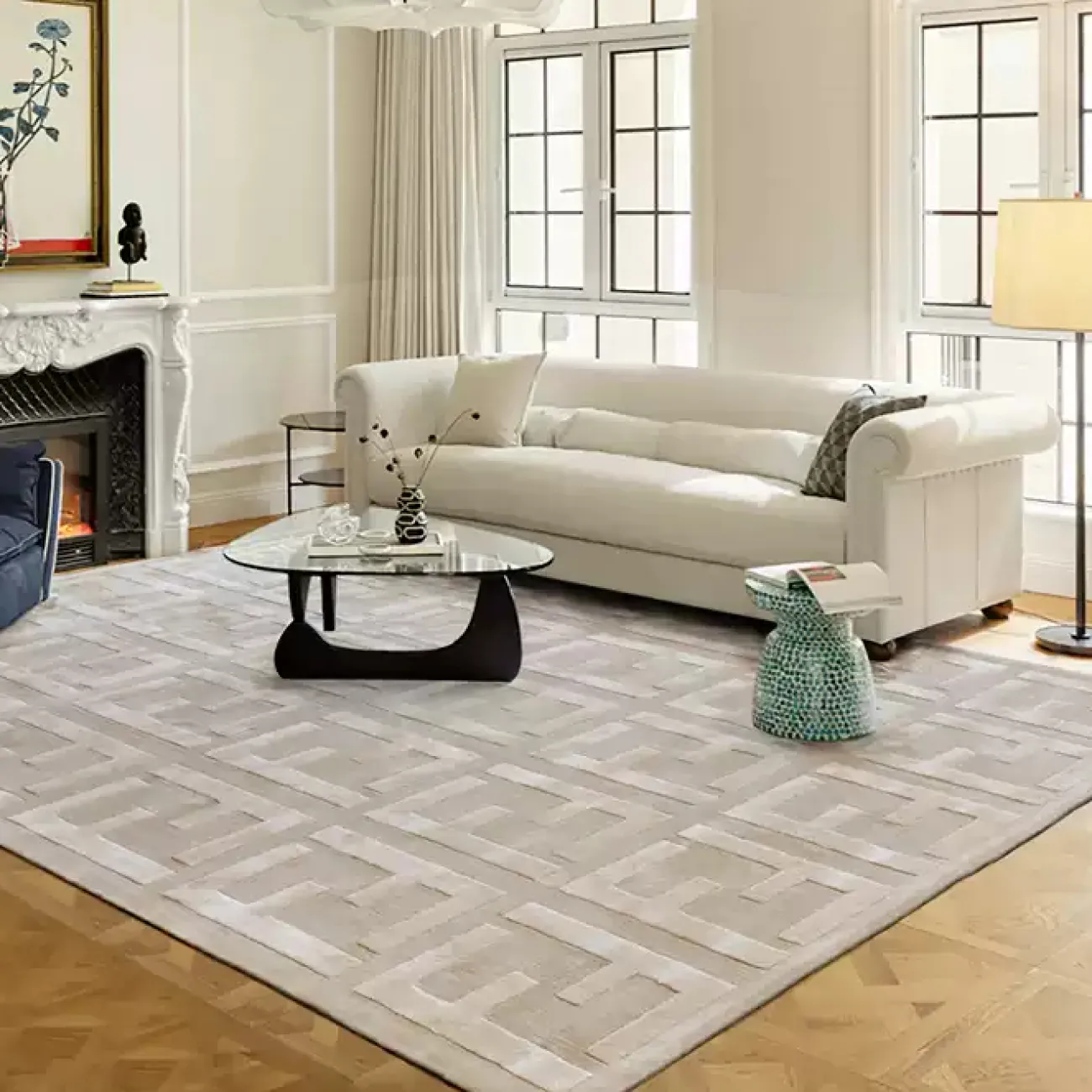 Роскошный ковёр ART Design из акрила KV39253-32