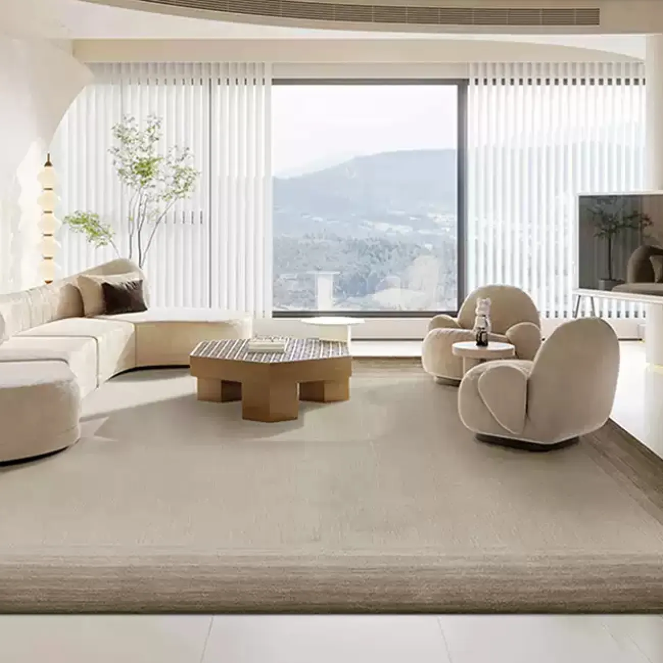 Тёплый ковёр ART Design из шерсти KV39254-32