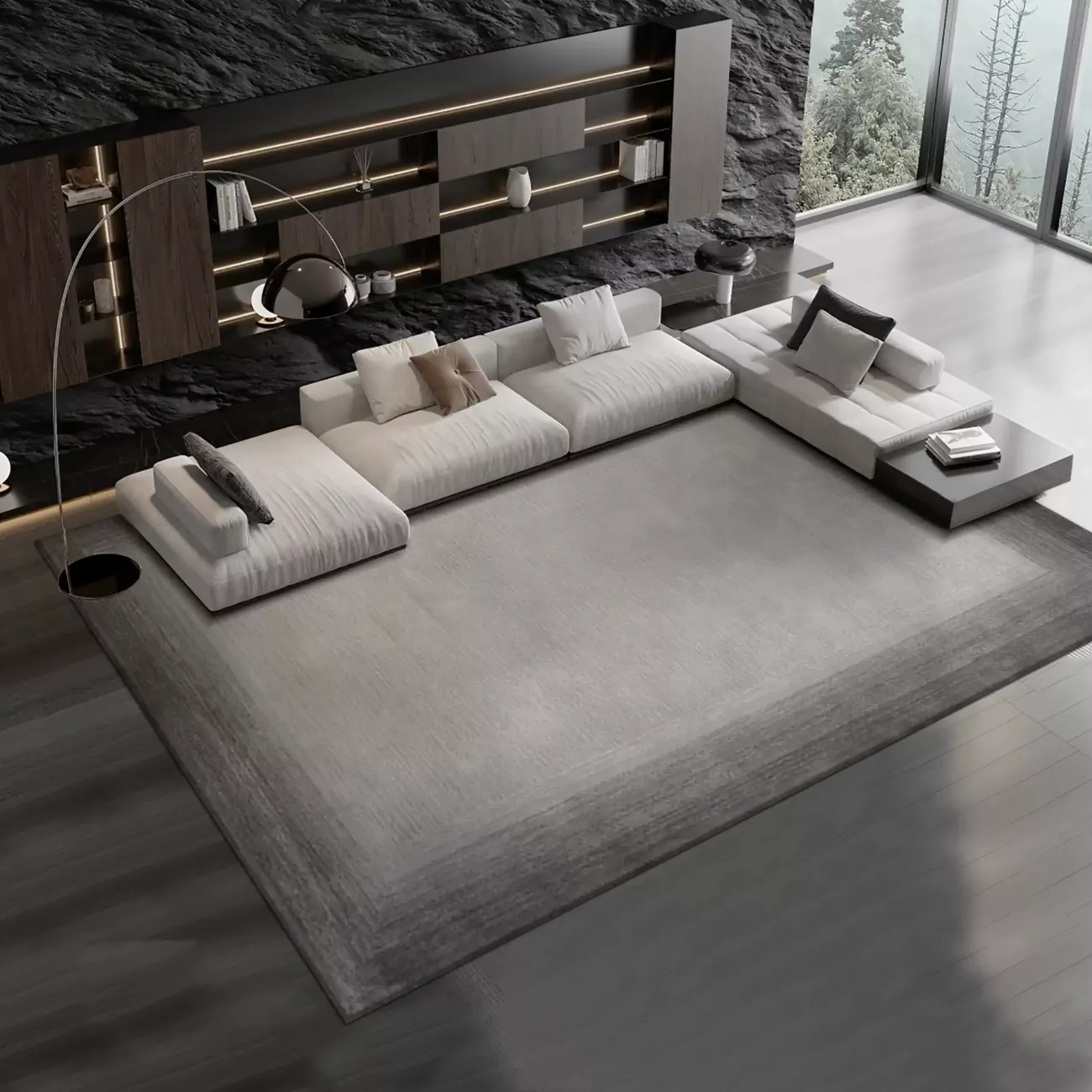 Тёплый ковёр ART Design из шерсти KV39254-32