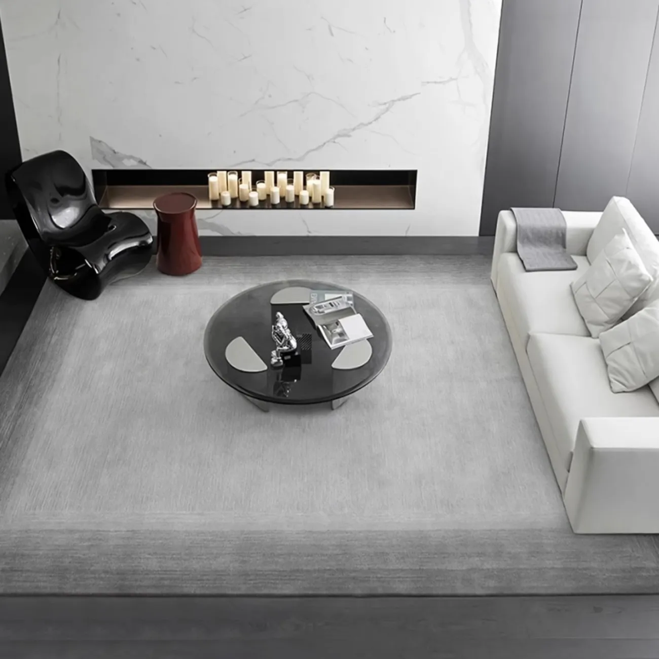 Тёплый ковёр ART Design из шерсти KV39254-32