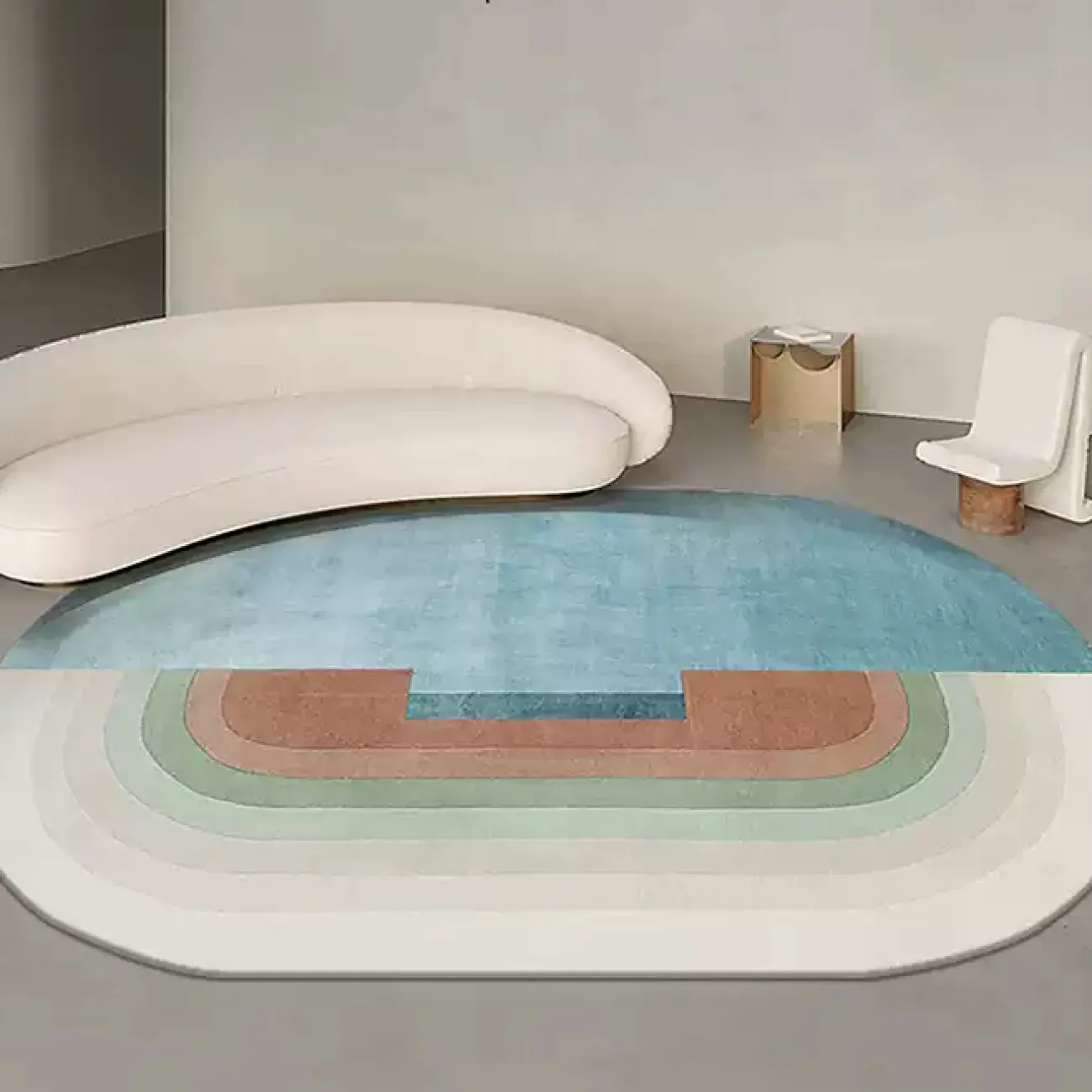 Овальный ковёр ART Design из шерсти KV39256-32