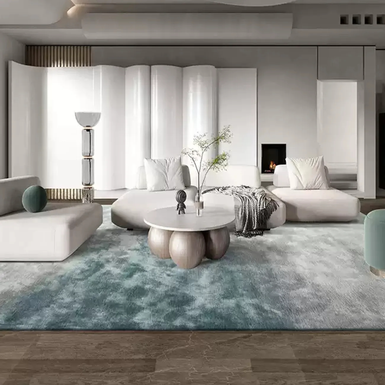 Качественный ковёр ART Design из бамбука KV39257-32