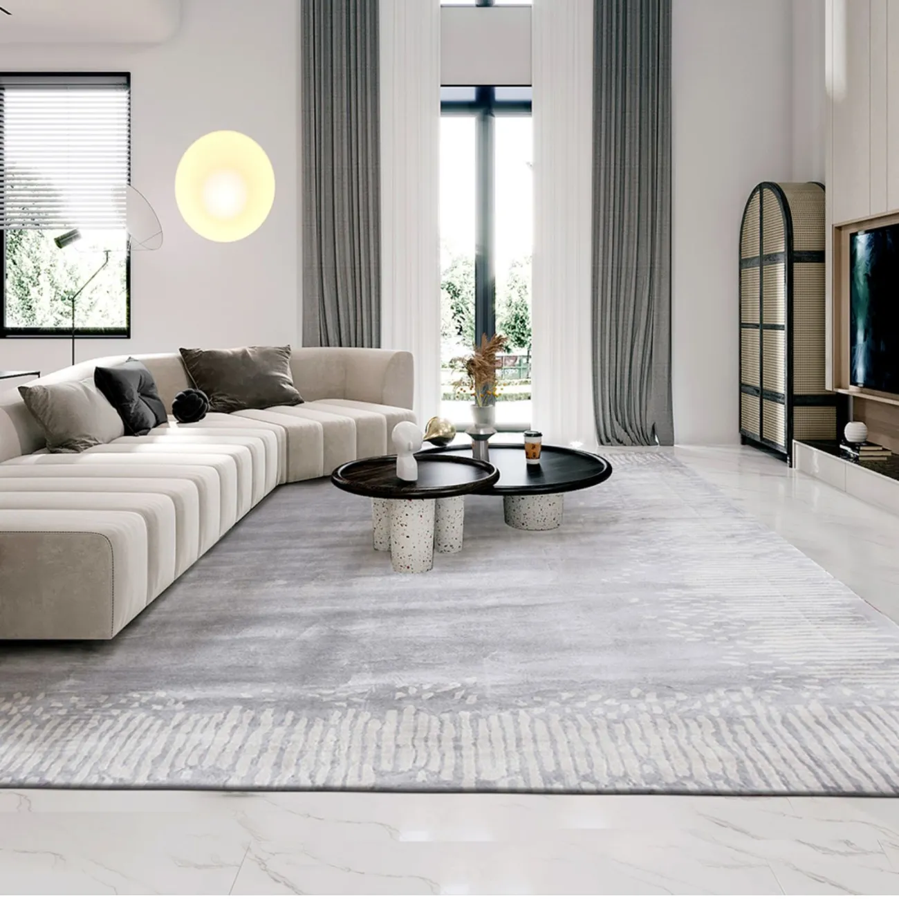 Качественный ковёр ART Design из бамбука KV39257-32