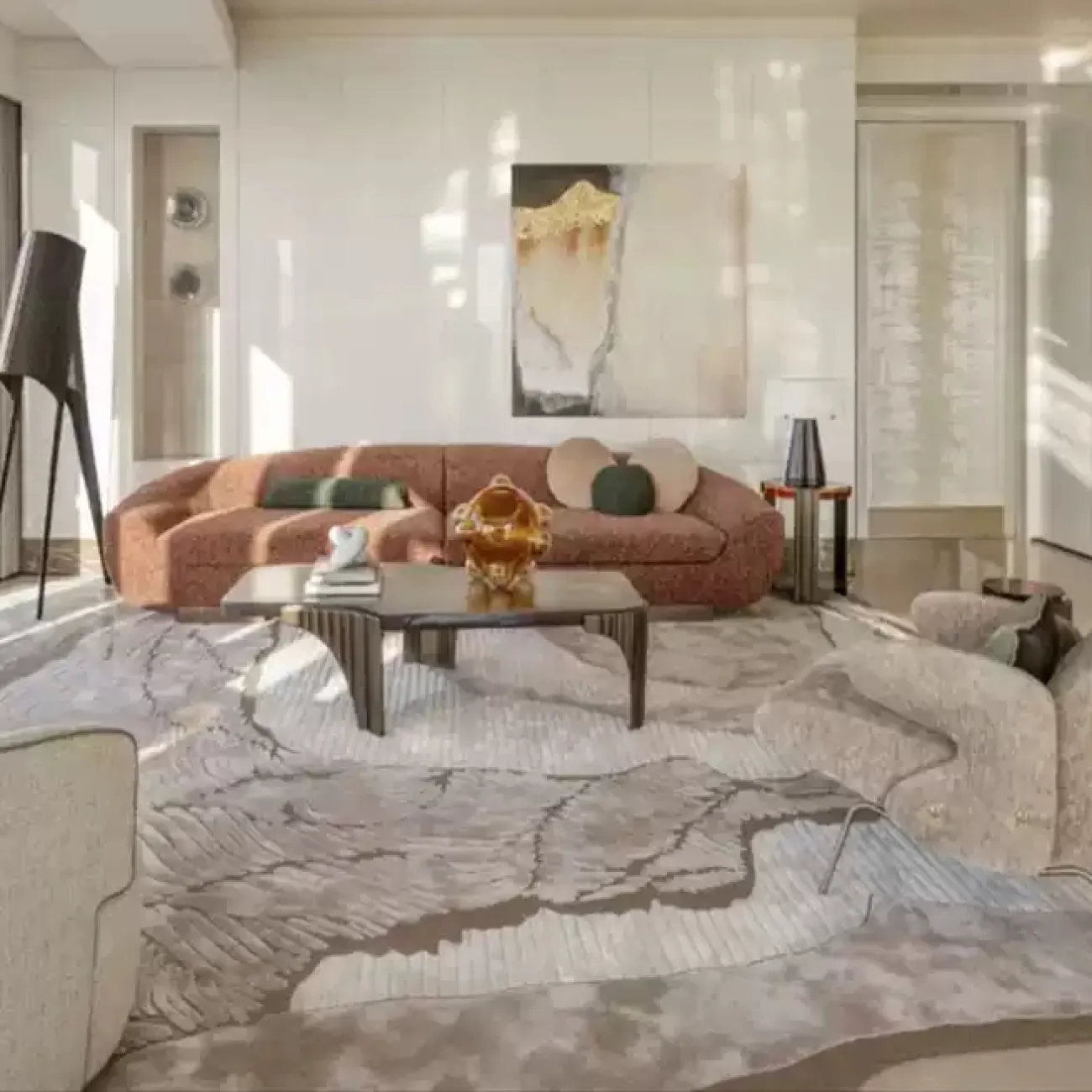 Нестандартный ковёр ART Design из шерсти KV39259-32