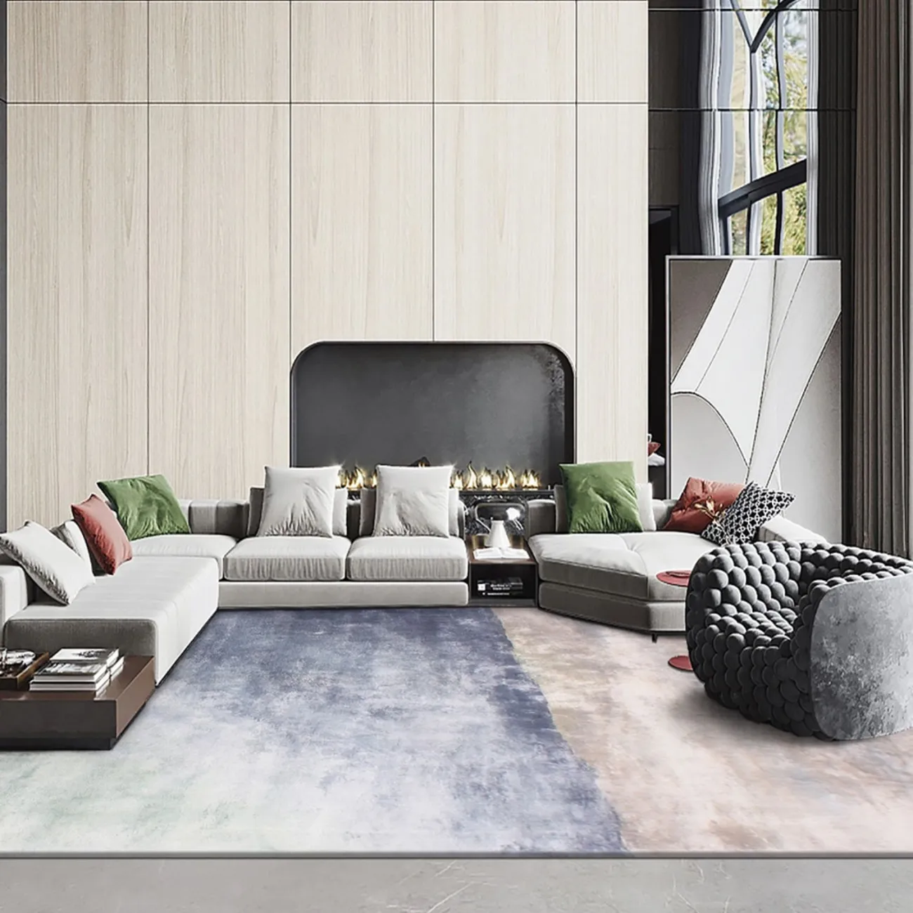 Практичный ковёр ART Design из бамбука KV39261-32