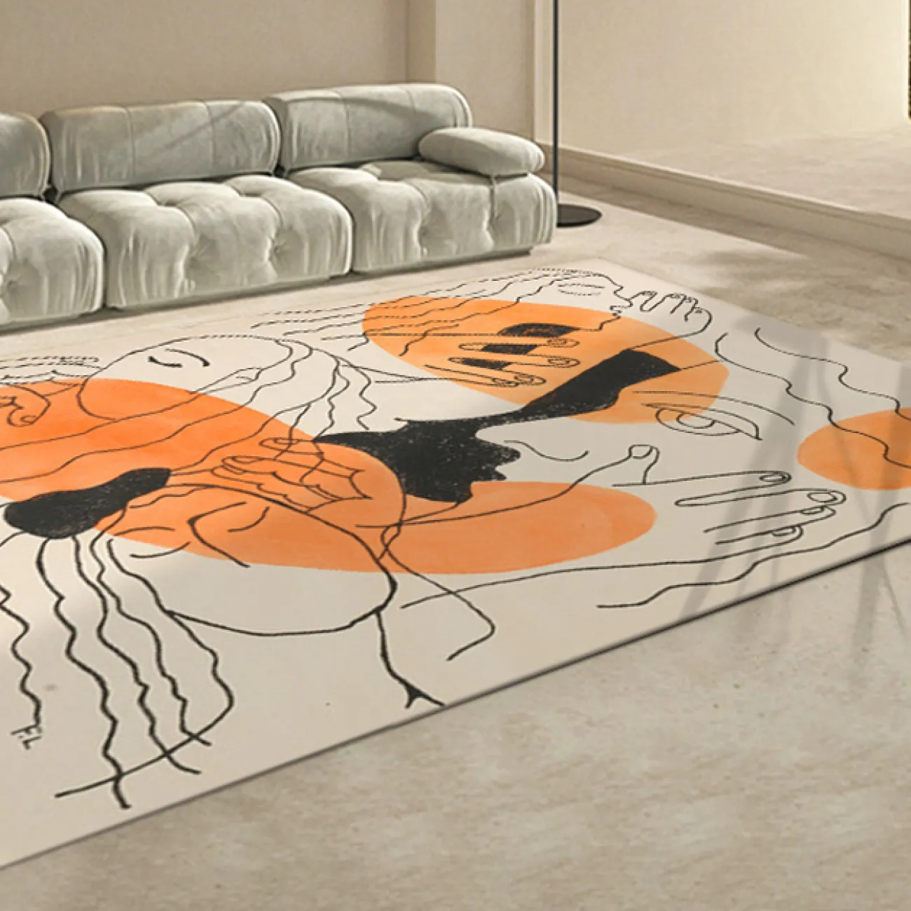 Абстрактный ковёр ART Design из шерсти KV39267-32