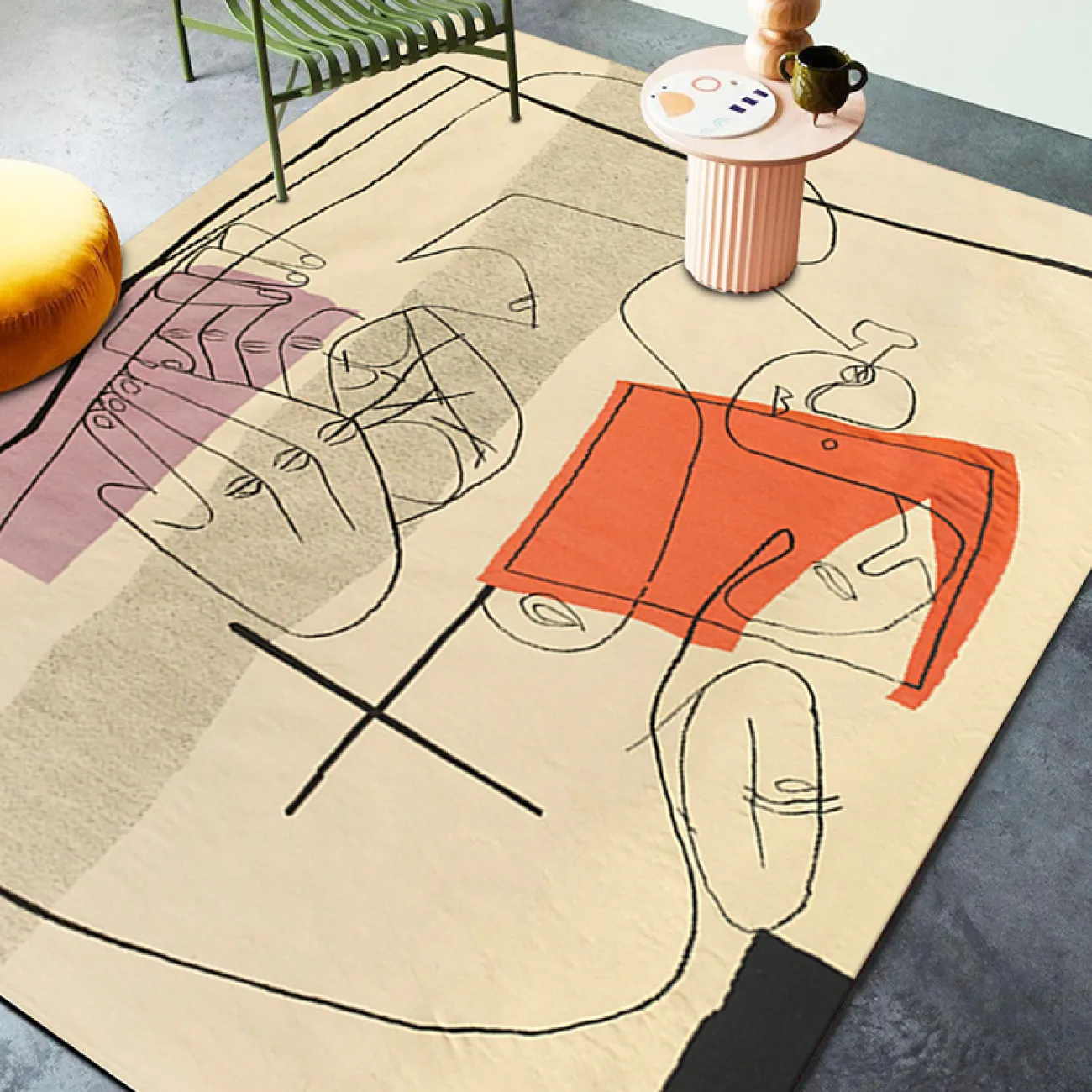 Абстрактный ковёр ART Design из шерсти KV39267-32