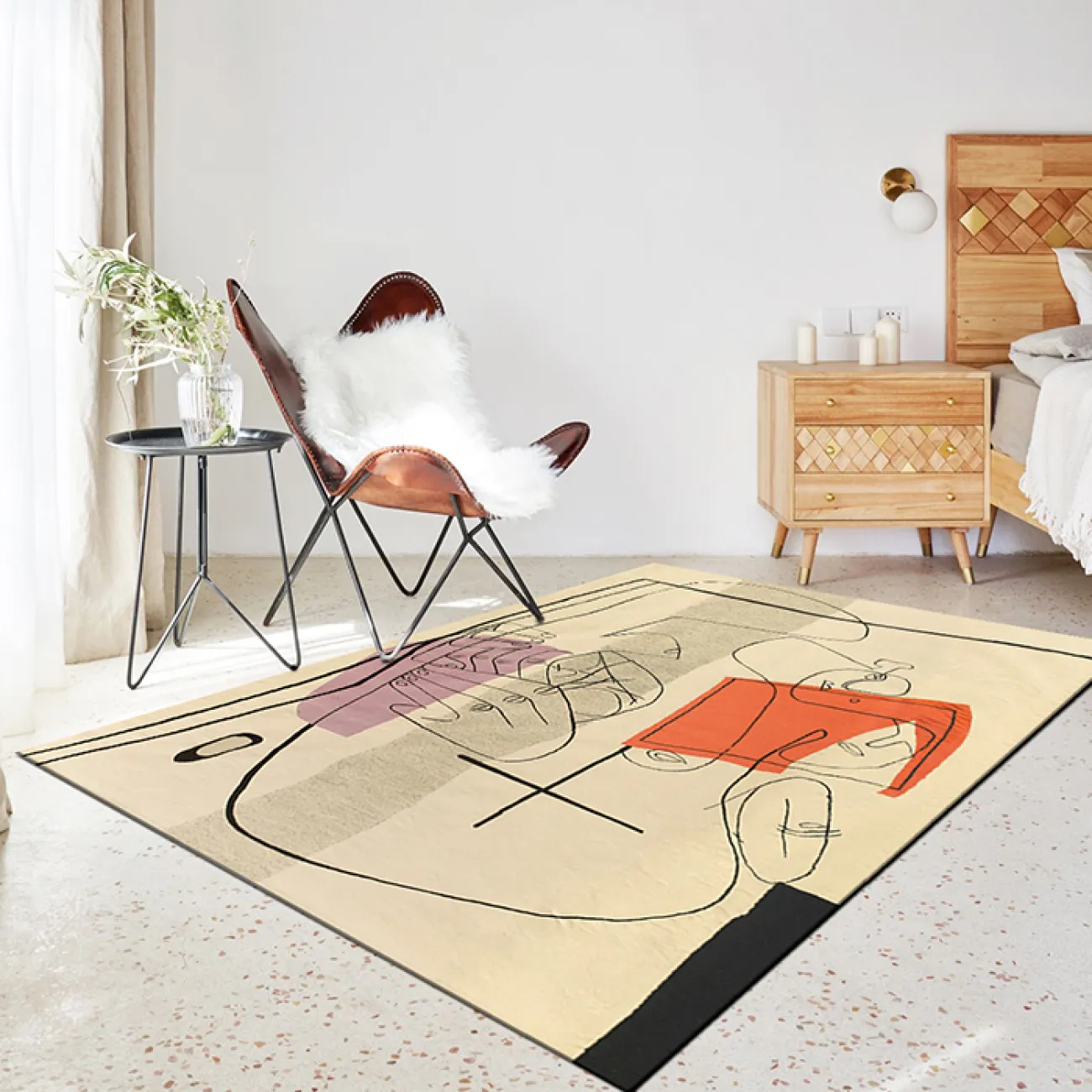 Абстрактный ковёр ART Design из шерсти KV39267-32