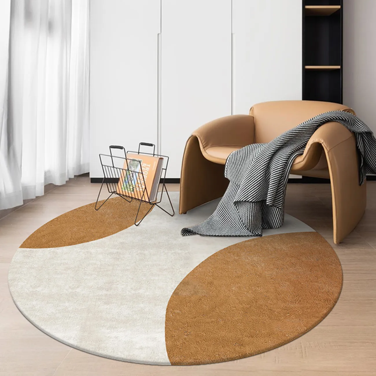 Тёплый ковёр ART Design из шерсти KV39268-32