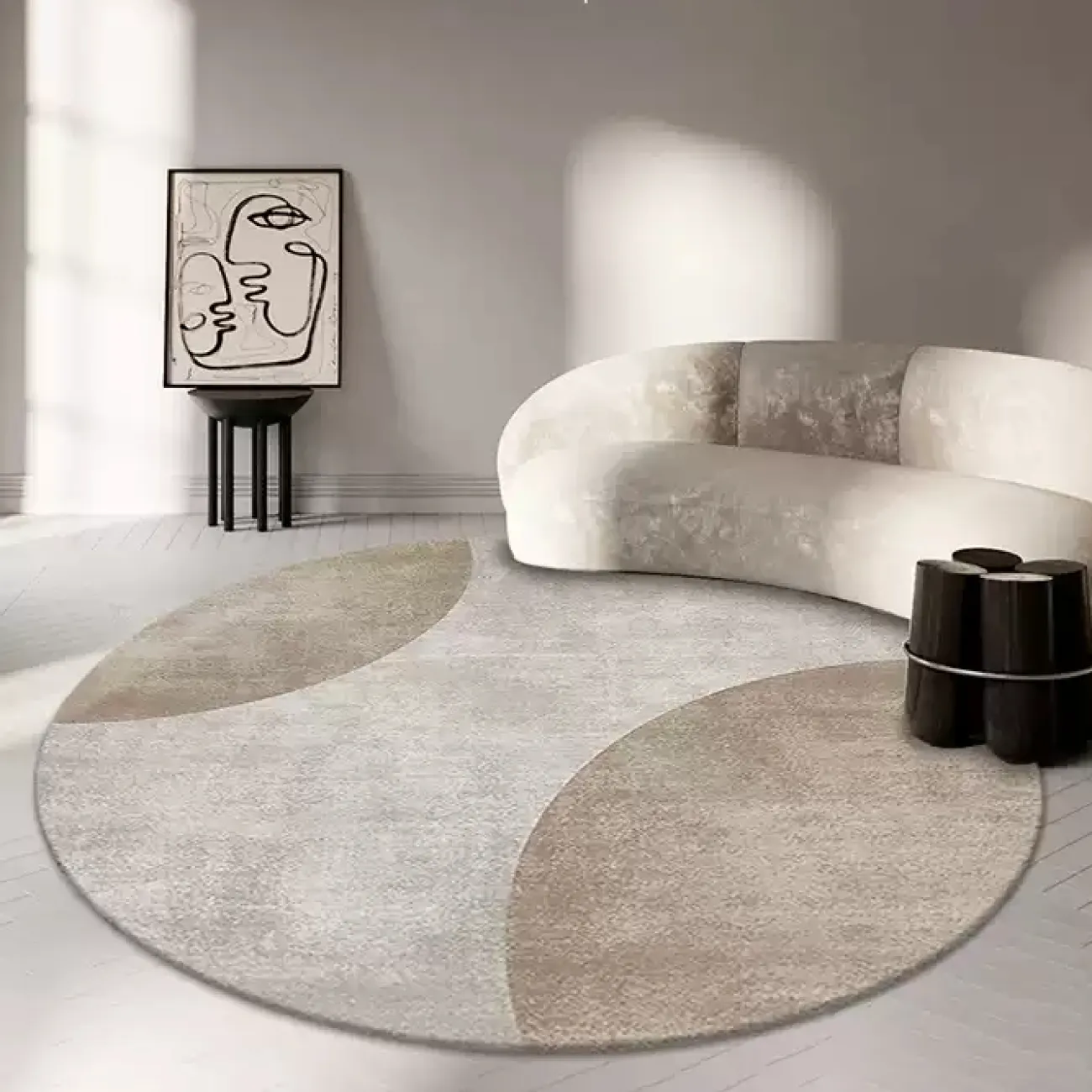 Тёплый ковёр ART Design из шерсти KV39268-32