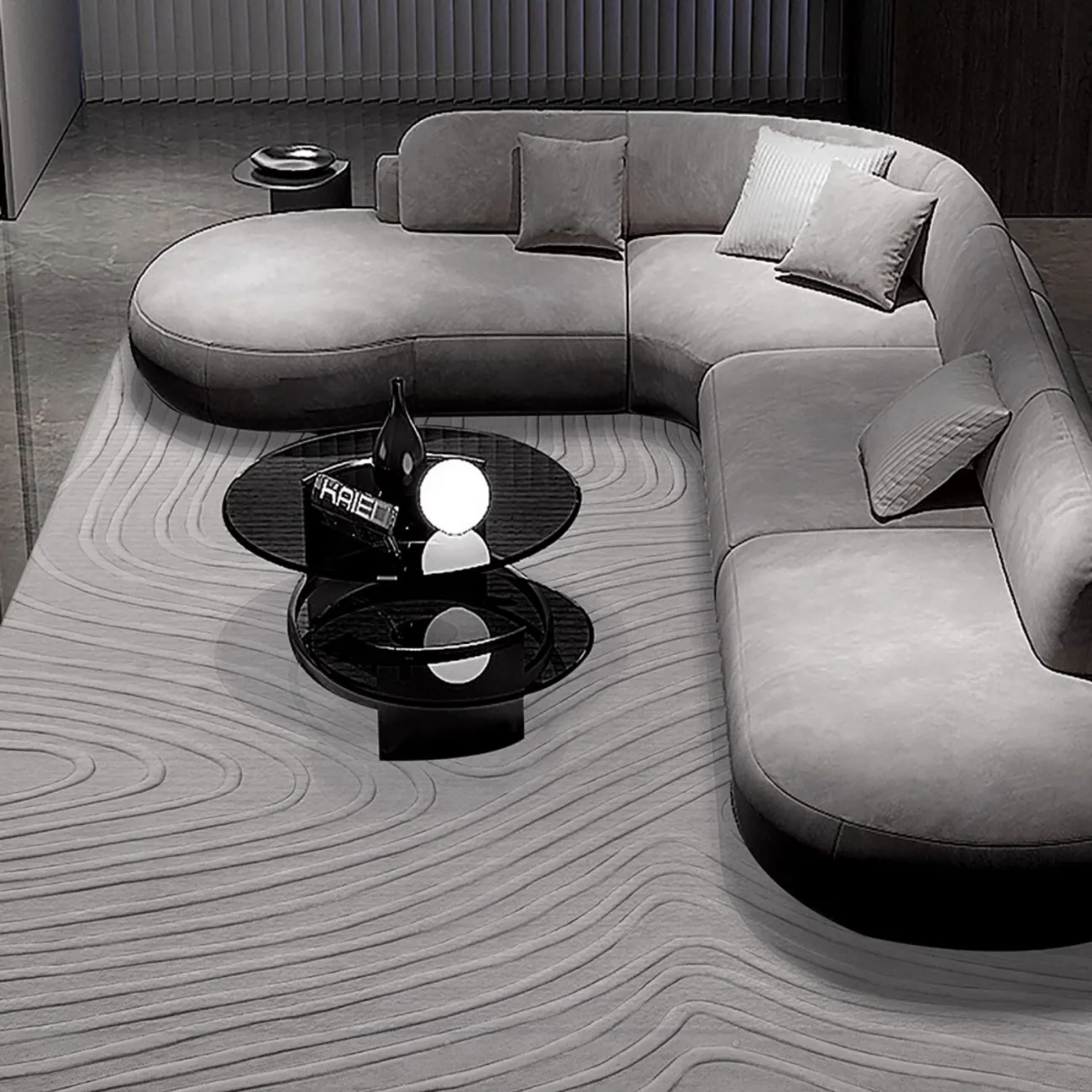 Тёплый ковёр ART Design из шерсти KV39269-32