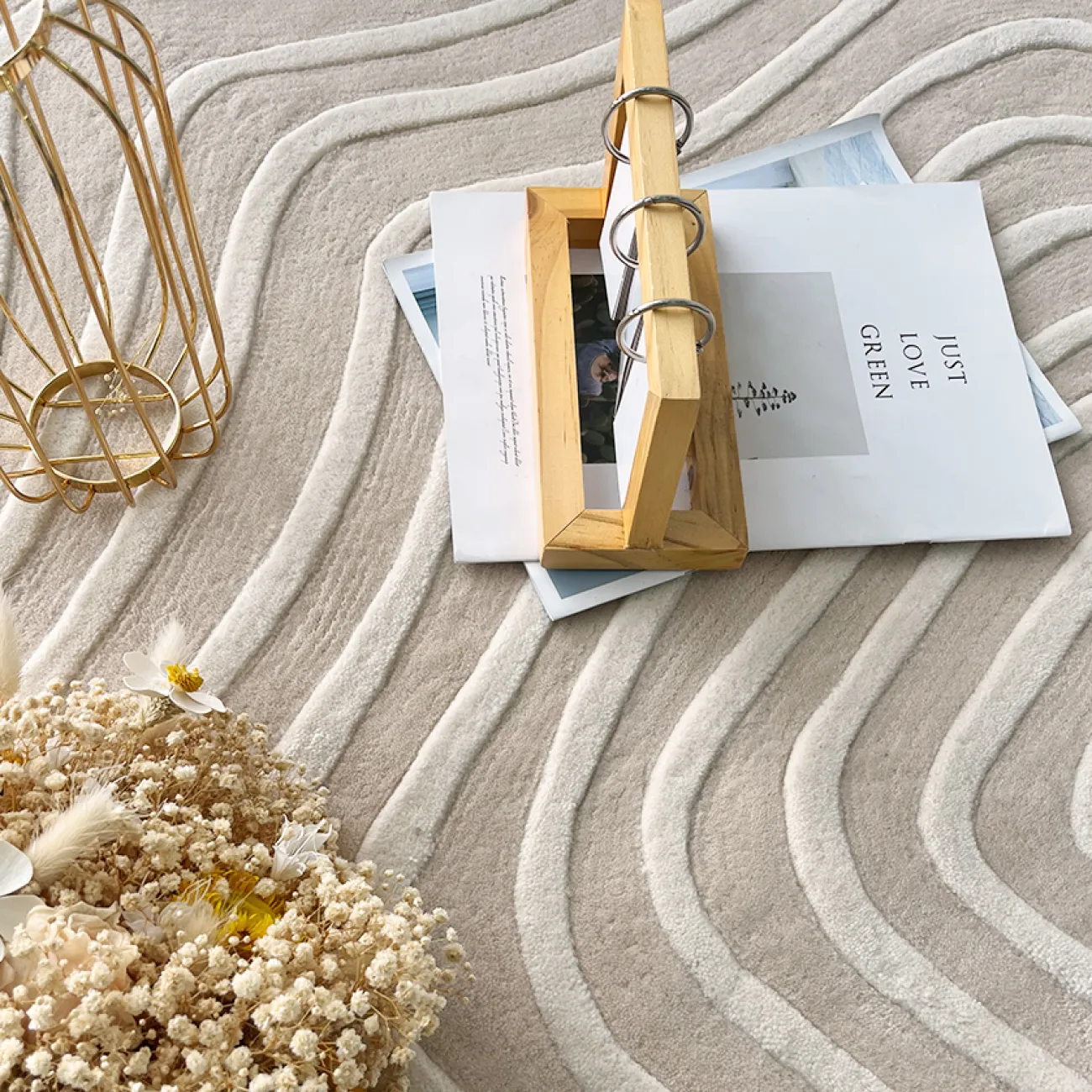 Тёплый ковёр ART Design из шерсти KV39269-32