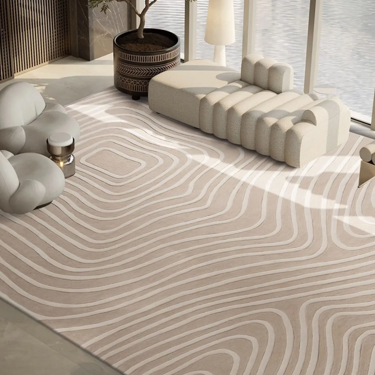 Тёплый ковёр ART Design из шерсти KV39269-32