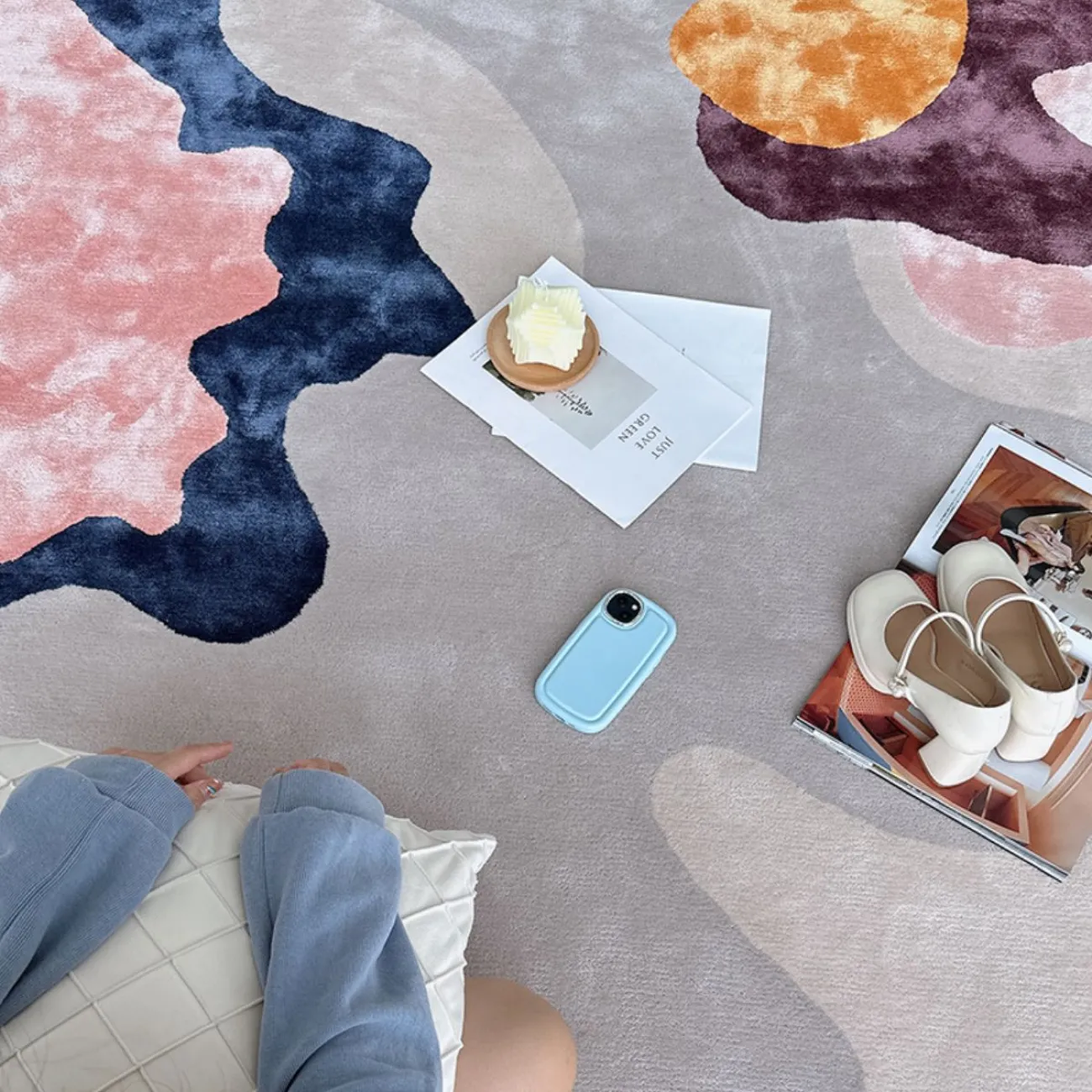 Тёплый ковёр ART Design из шерсти KV39271-32