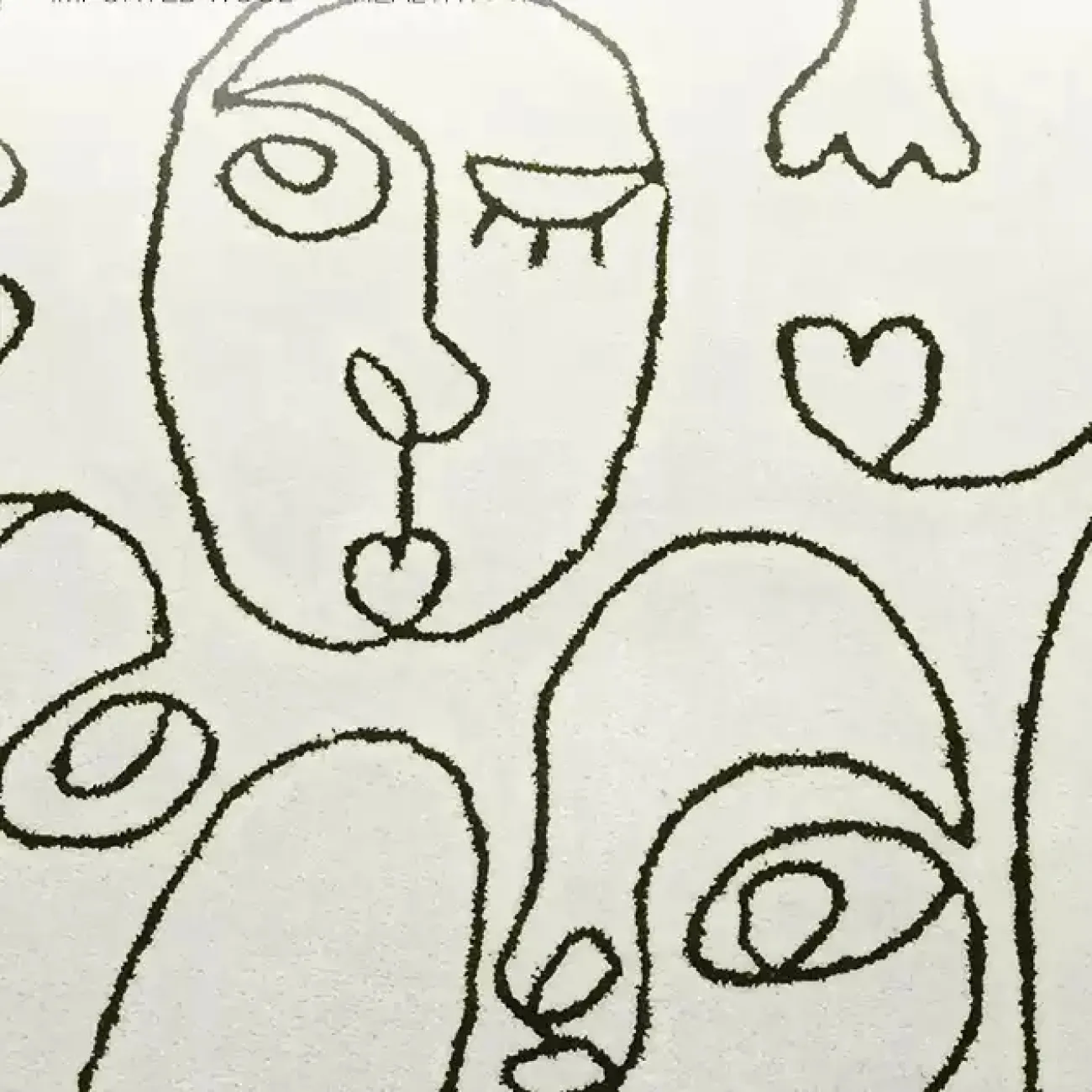 Оригинальный ковёр "Лица" ART Design KV39271-32