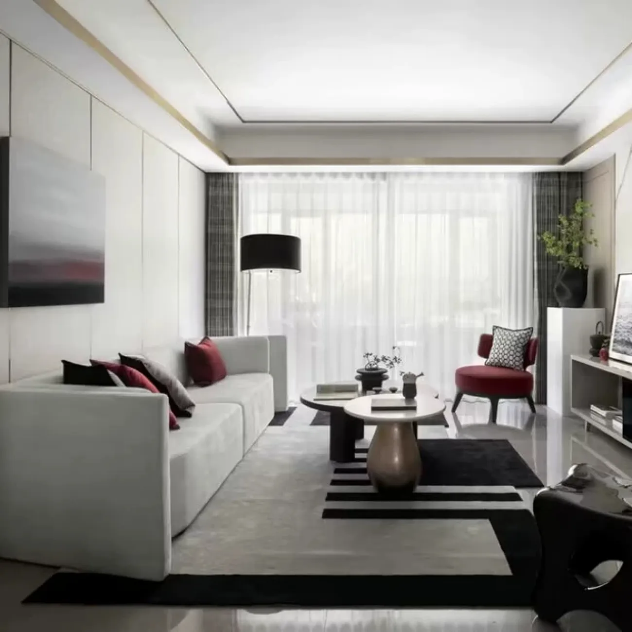 Дизайнерский ковёр ART Design из шерсти KV39273-32