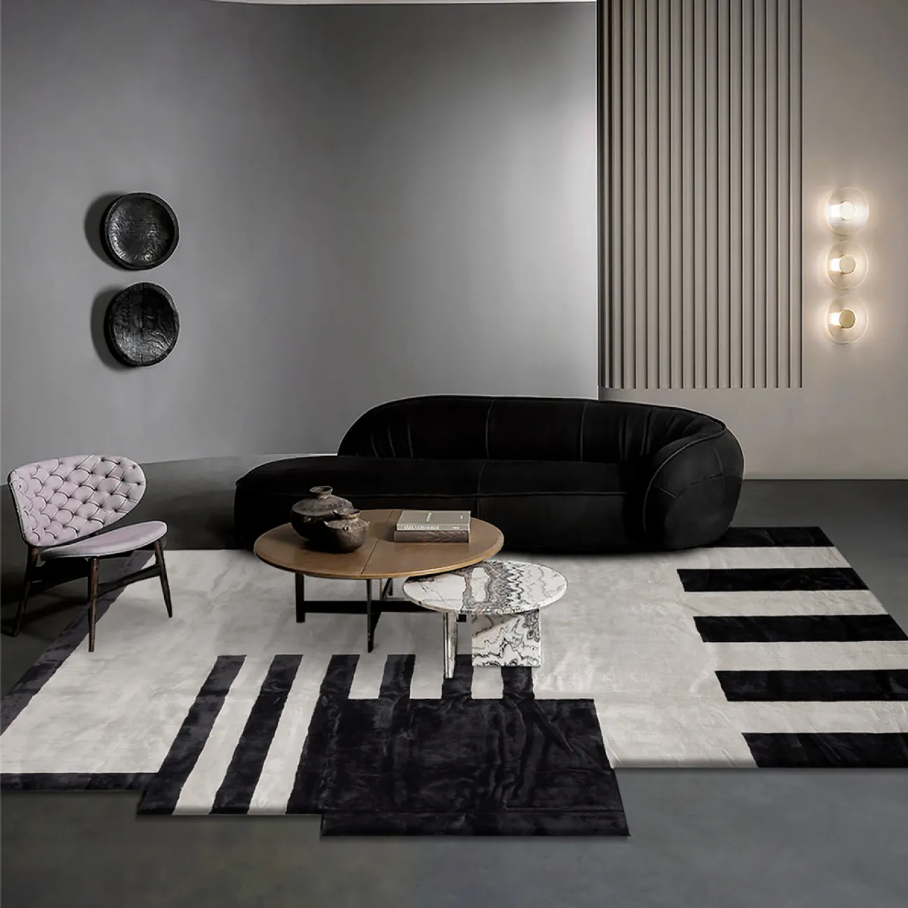 Дизайнерский ковёр ART Design из шерсти KV39273-32