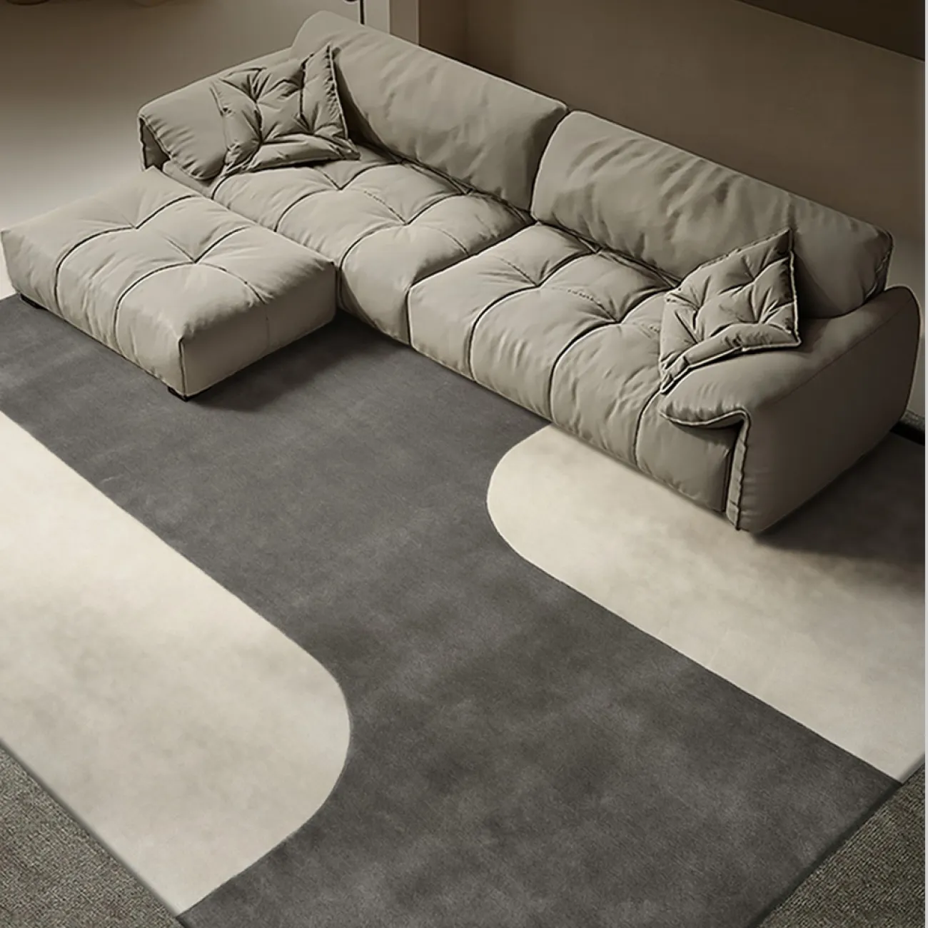 Тёплый ковёр ART Design из шерсти KV39279-32