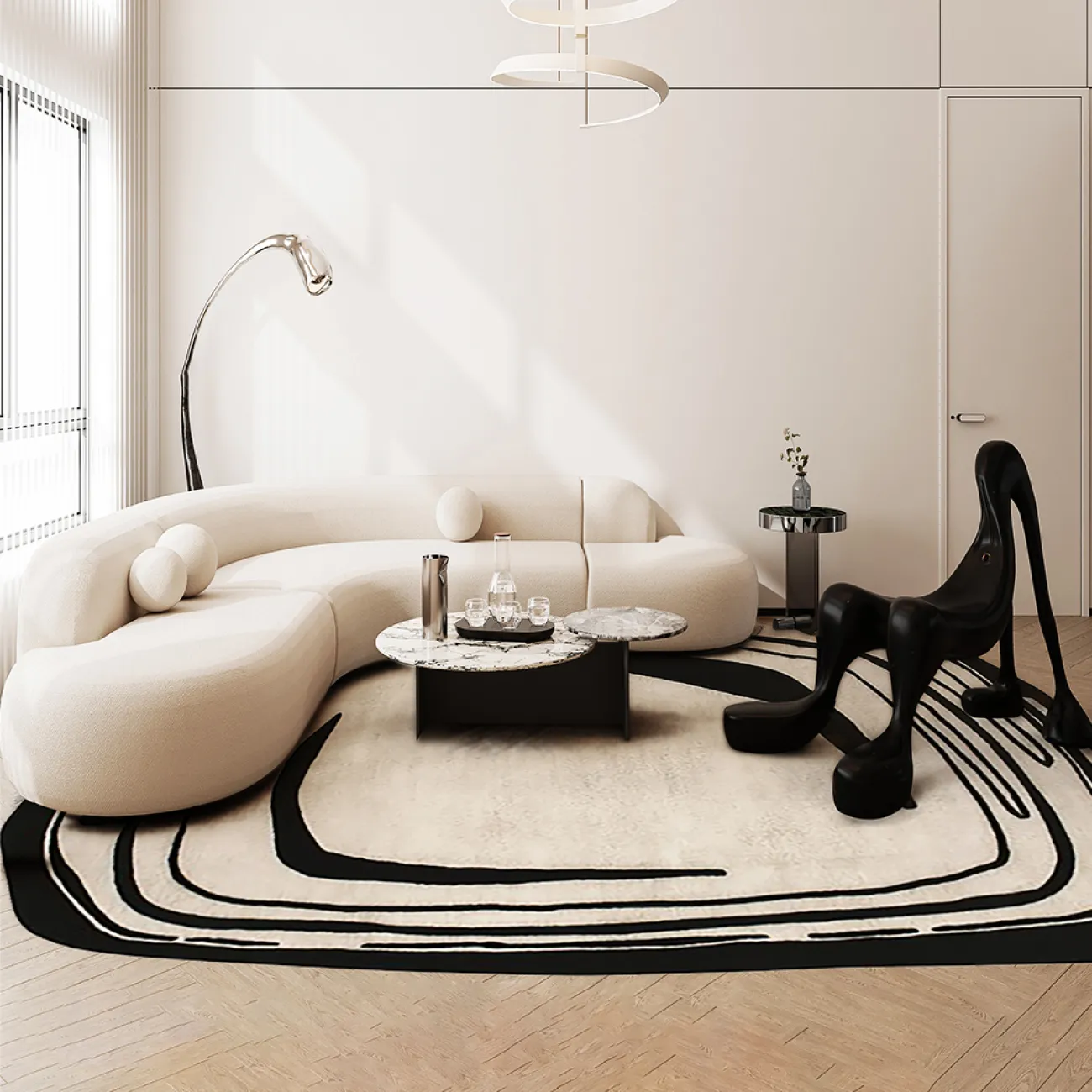 Тёплый ковёр ART Design из шерсти KV39276-32