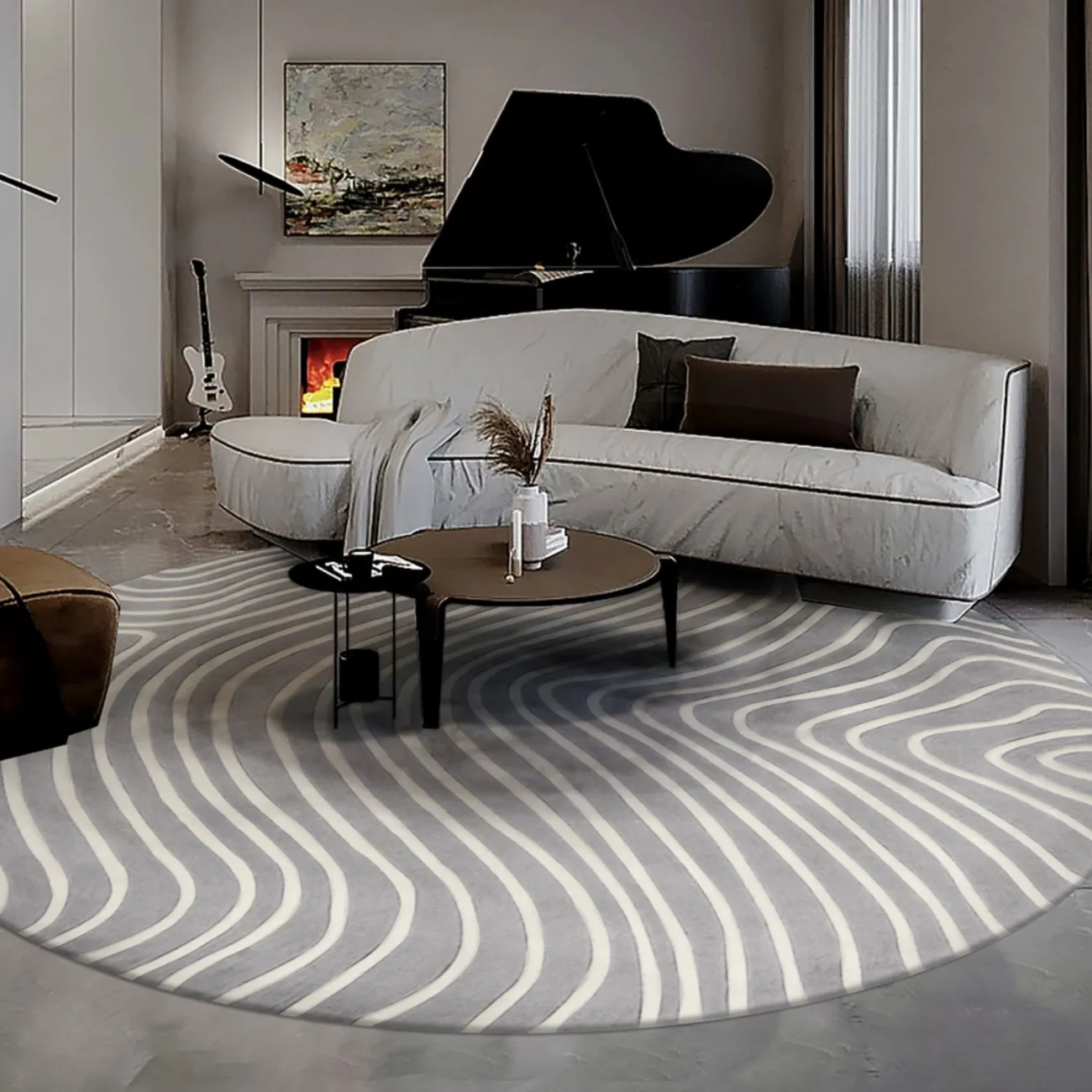 Тёплый ковёр ART Design из шерсти KV39283-32