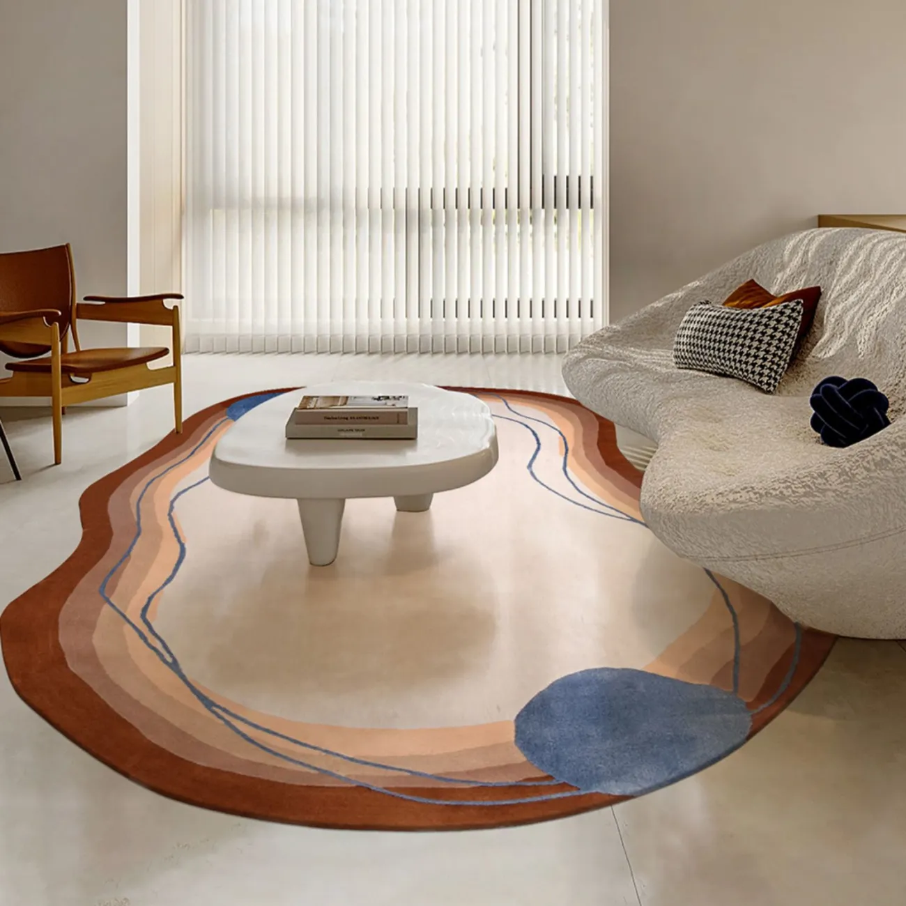 Тёплый ковёр ART Design из шерсти KV39285-32