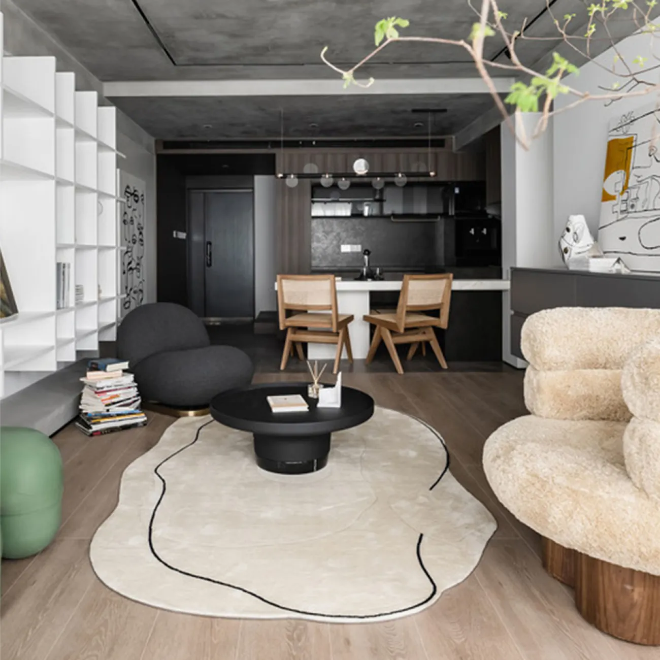 Элегантный ковёр ART Design из шерсти KV39286-32