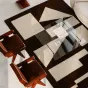 Геометричный ковёр ART Design из шерсти KV39288-32