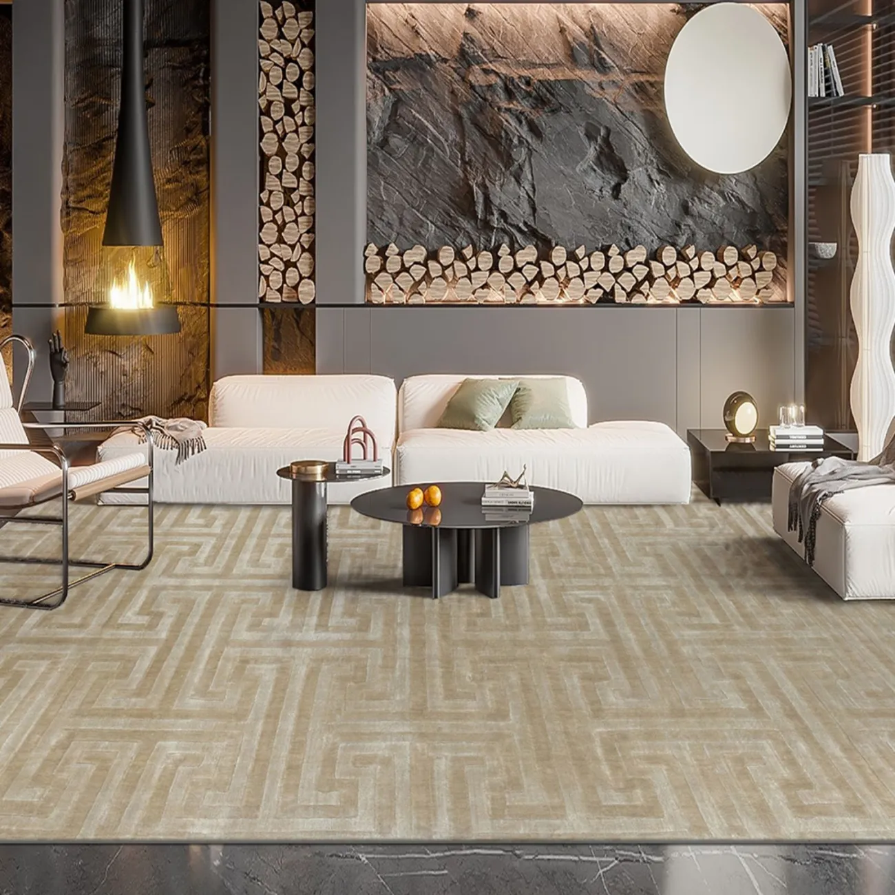 Практичный ковёр ART Design из лиоцеллы KV39293-32