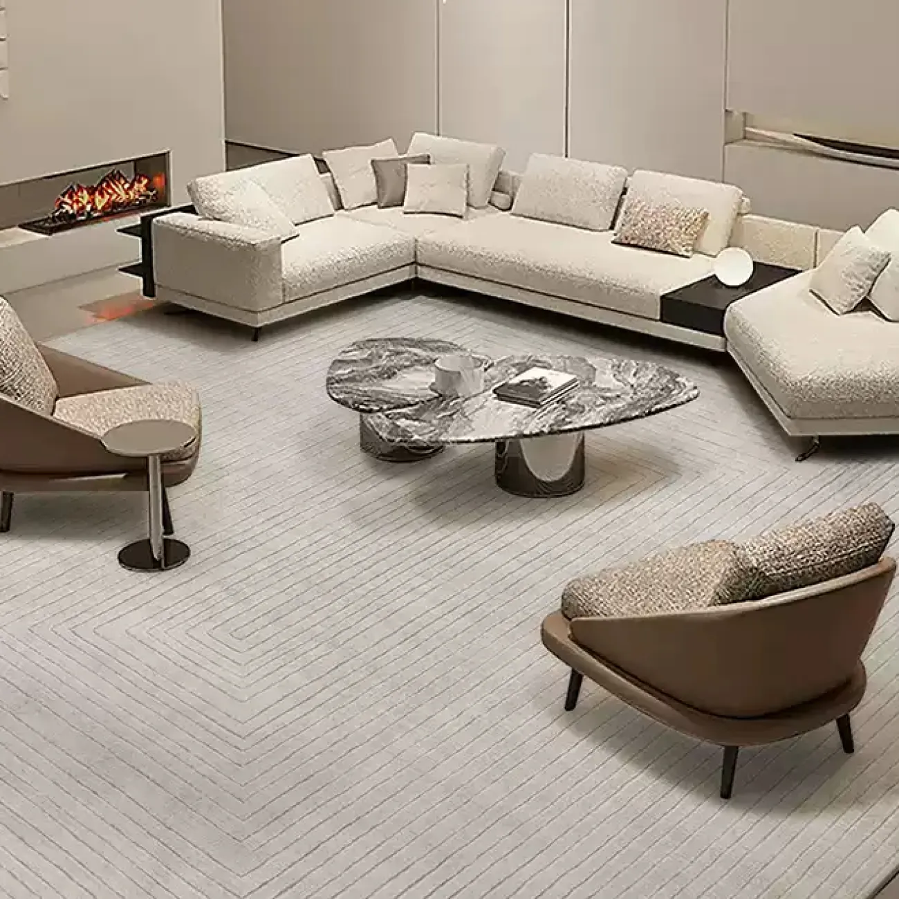 Практичный ковёр ART Design из лиоцеллы KV39293-32