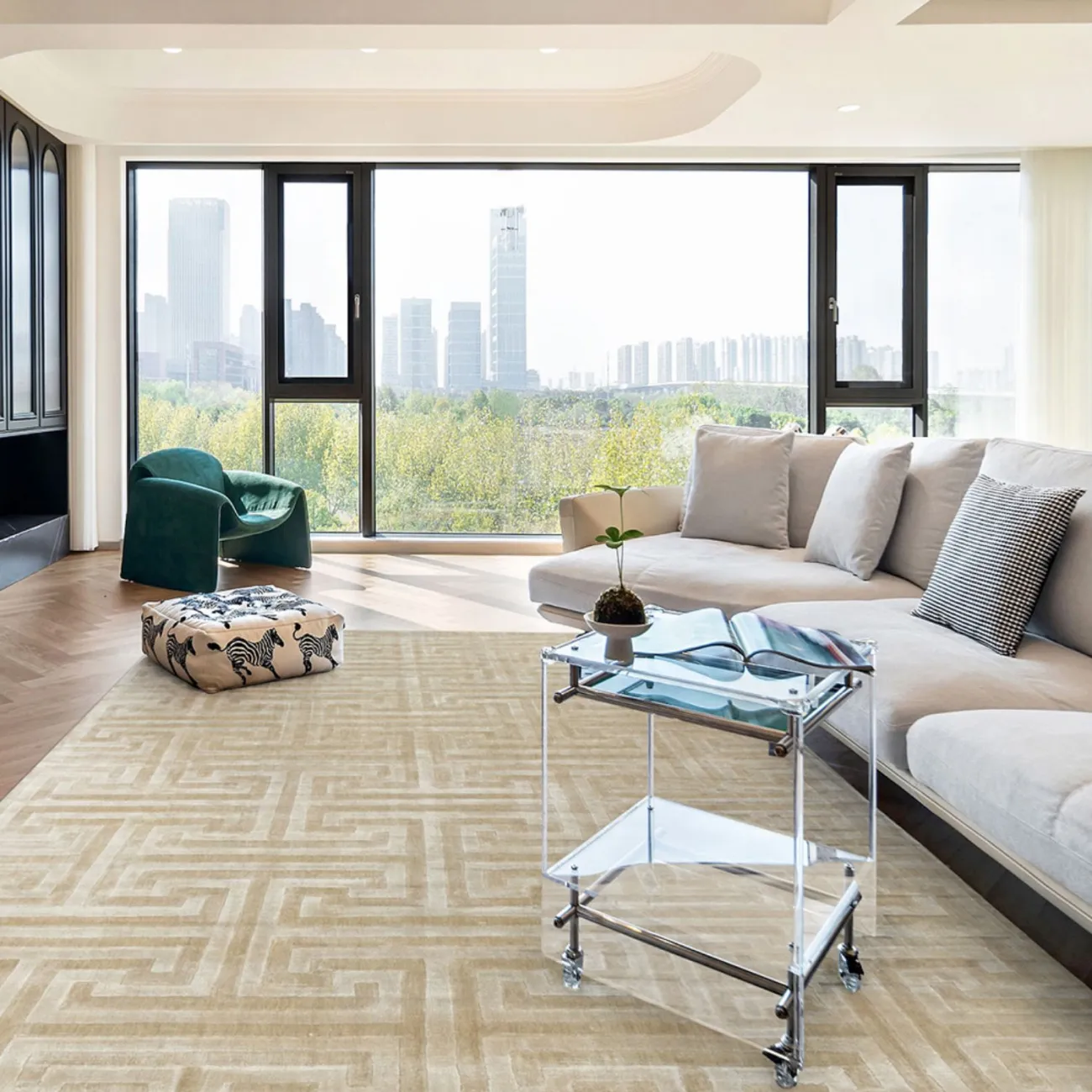 Практичный ковёр ART Design из лиоцеллы KV39293-32