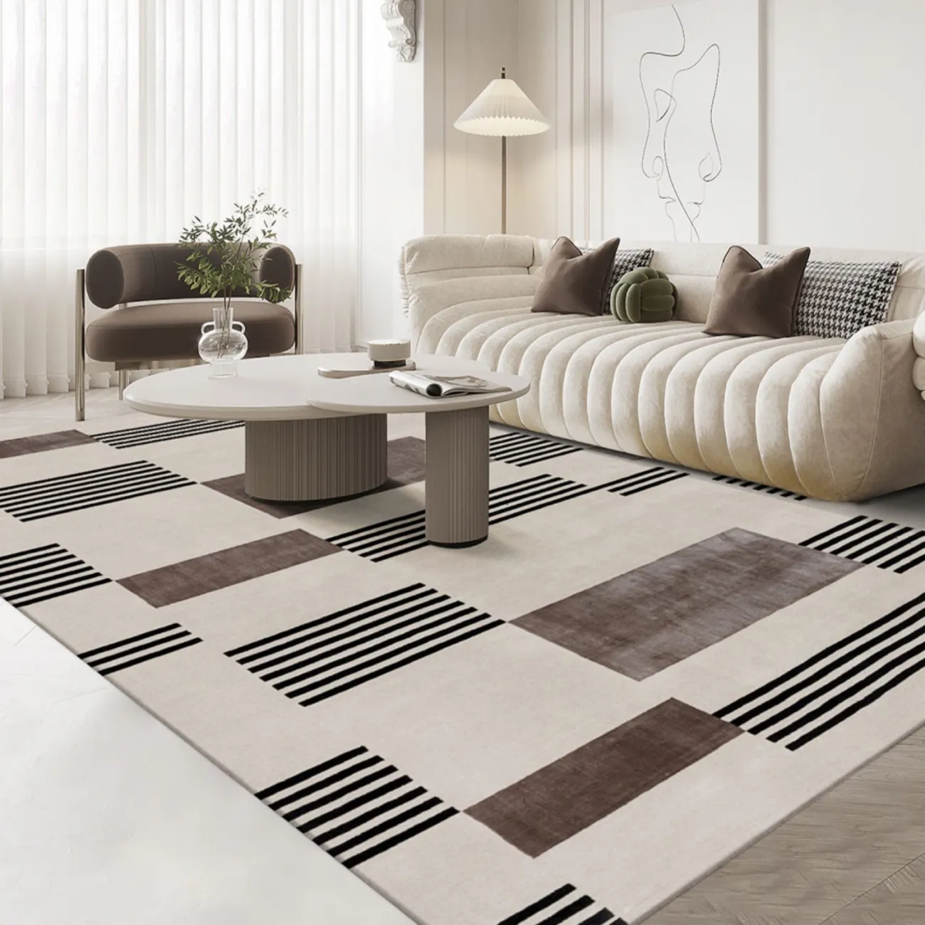 Практичный ковёр ART Design из шерсти KV39298-32