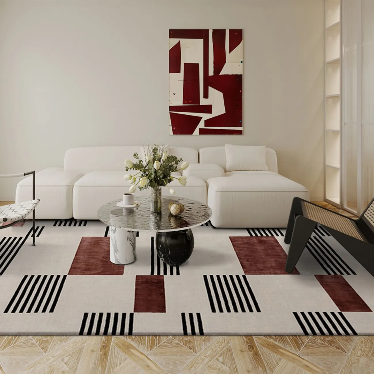 Практичный ковёр ART Design из шерсти KV39298-32