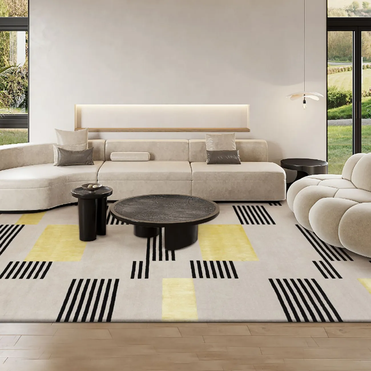 Практичный ковёр ART Design из шерсти KV39298-32