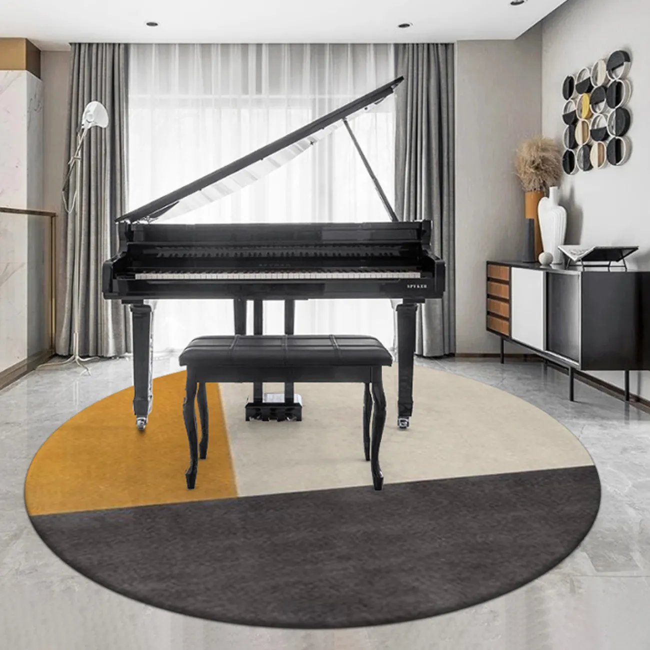 Практичный ковёр ART Design из шерсти KV39300-32