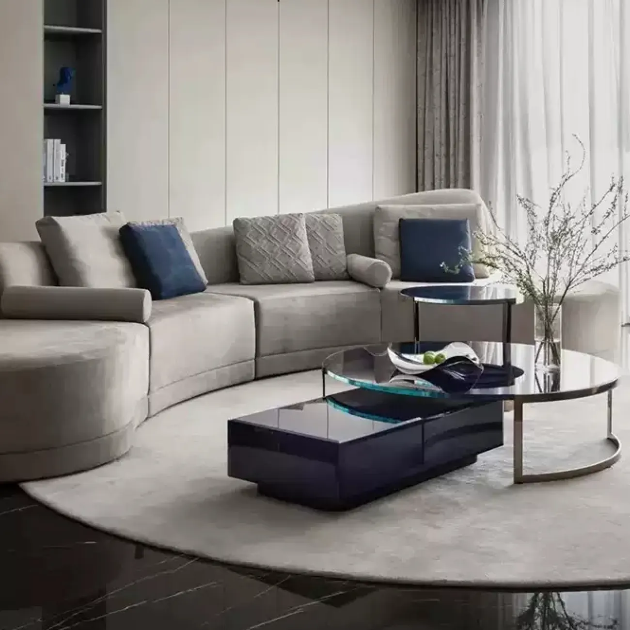 Однотонный ковёр ART Design из шерсти KV39303-32