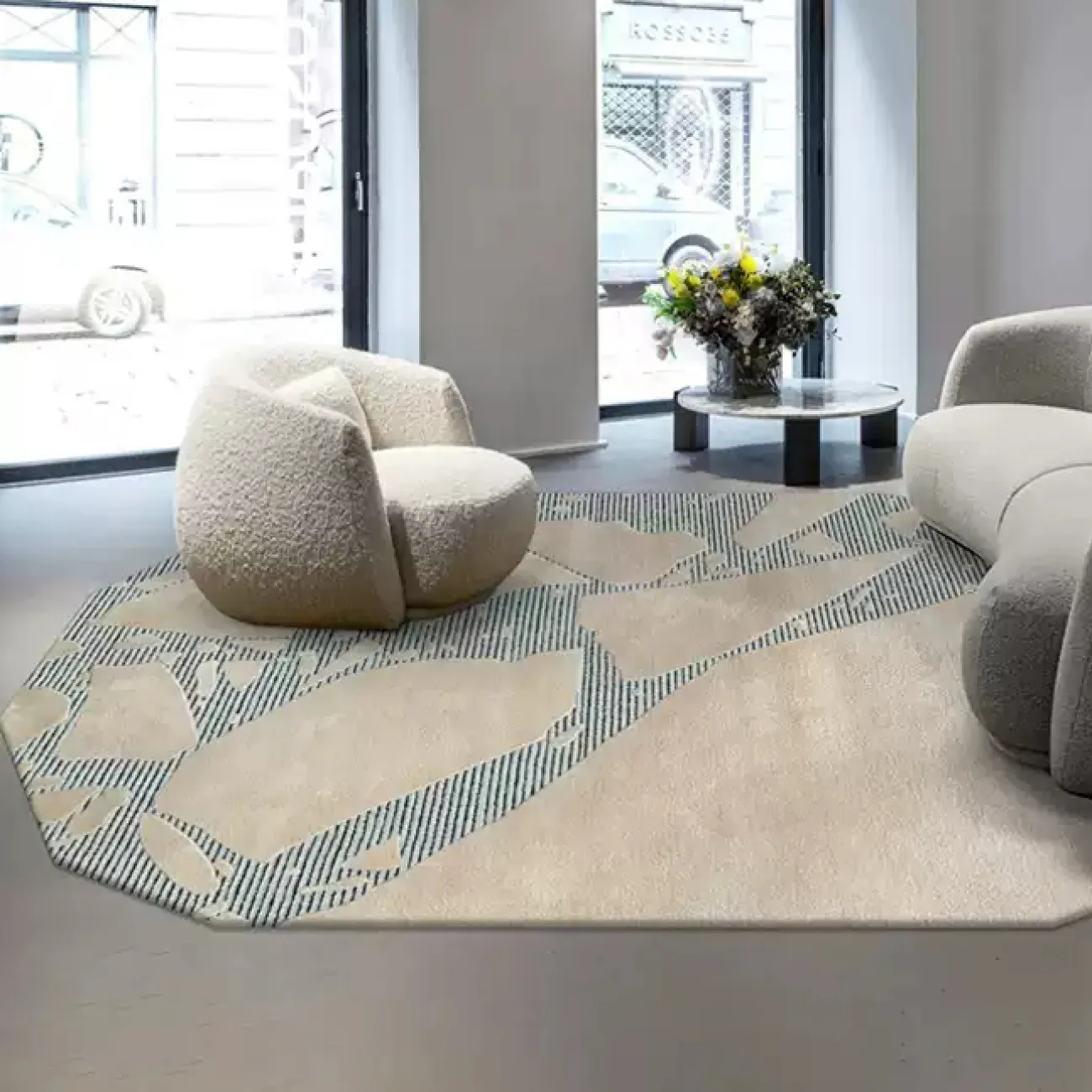 Оригинальный ковёр ART Design из шерсти KV39304-32