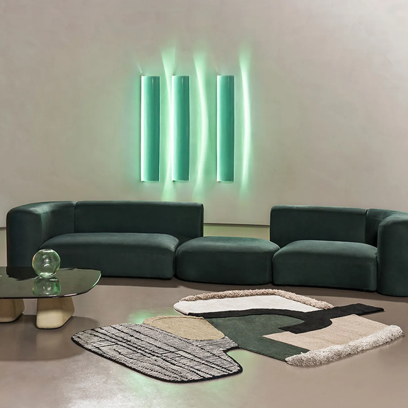 Авангардный ковёр ART Design из шерсти KV39307-32