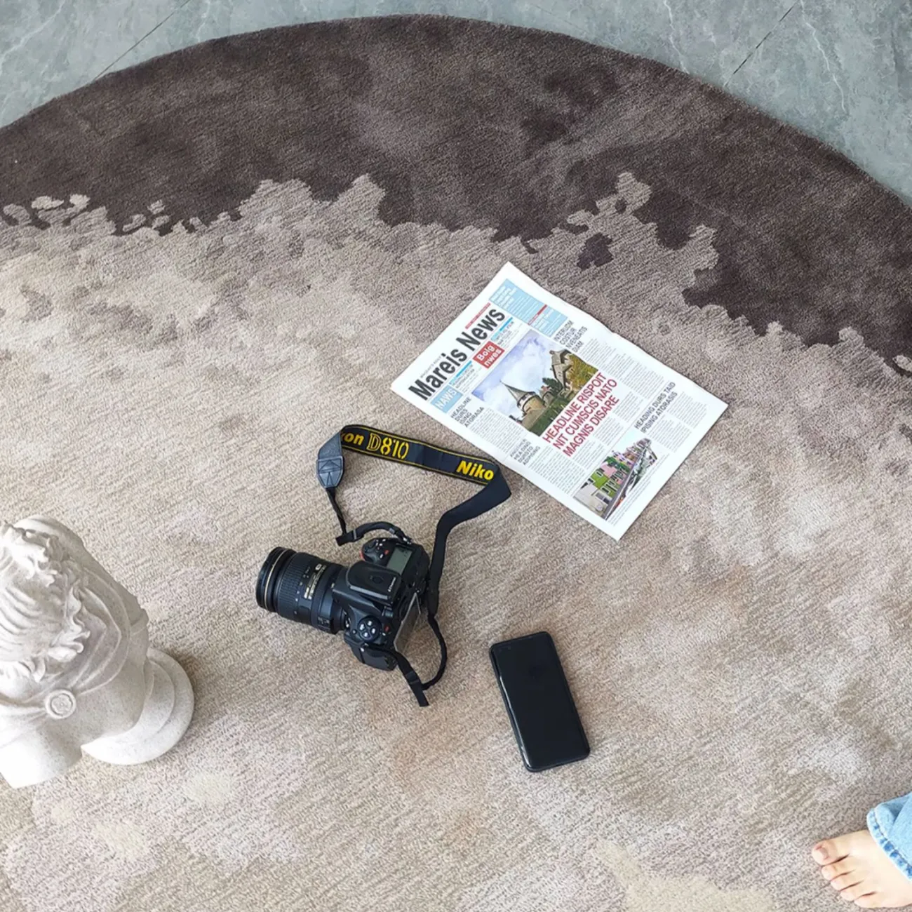 Практичный ковёр ART Design из шерсти KV39308-32