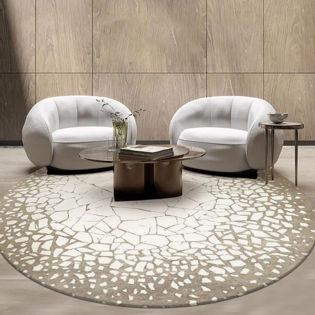 Оригинальный ковёр ART Design из шерсти KV39309-32