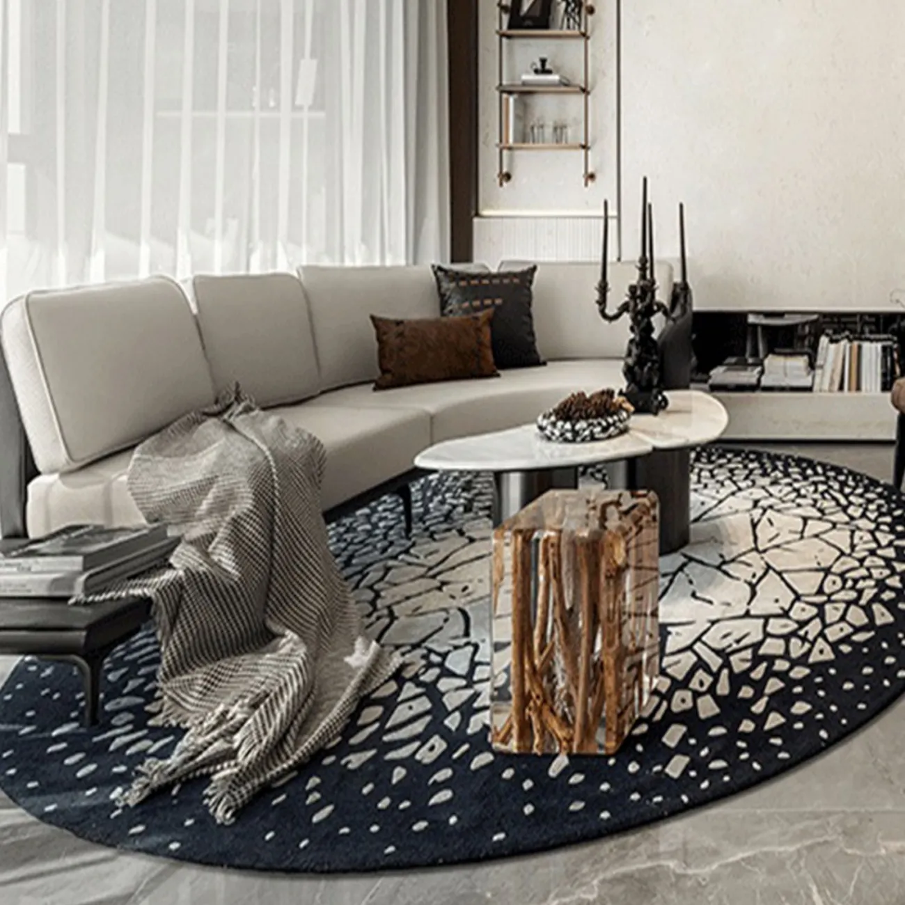 Оригинальный ковёр ART Design из шерсти KV39309-32