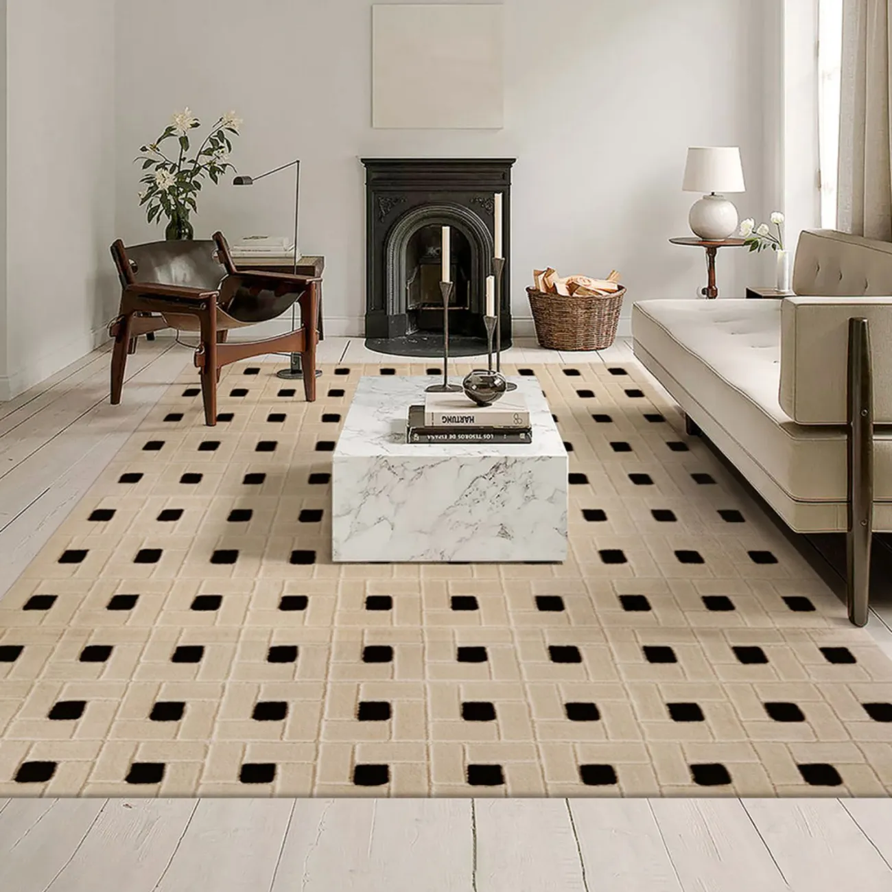 Практичный ковёр ART Design из шерсти KV39310-32