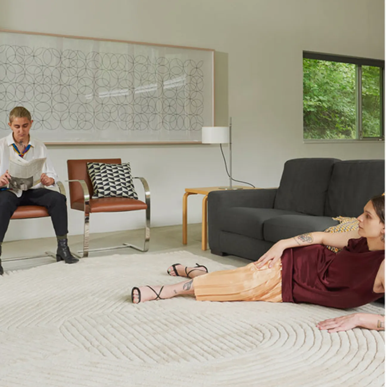 Оригинальный ковёр ART Design из шерсти KV39312-32